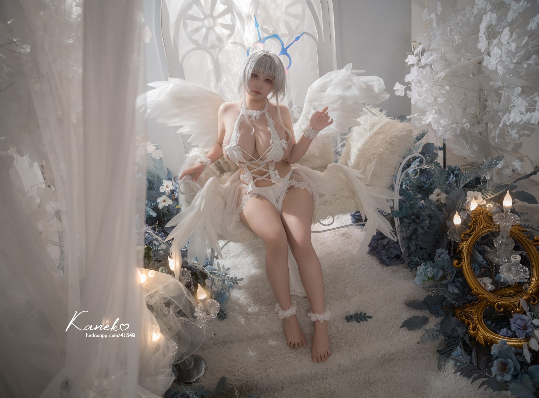 KANEKO 咔喵 cosplay 写真_碧蓝航线珍珠号黑白合集 | KANEKO 咔喵 全套图包 [36P-93M]