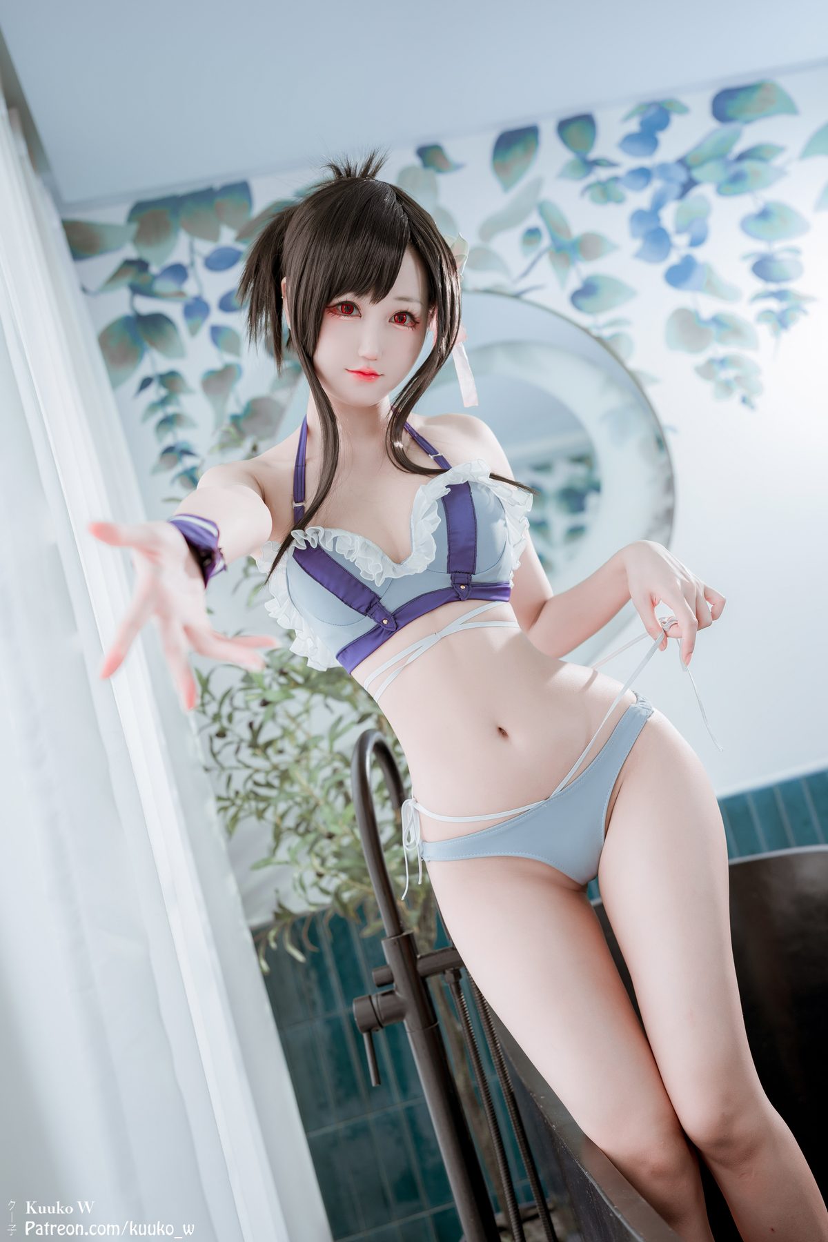 Kuuko W COS写真_Tifa Swimsuit合集 | Kuuko W 蒂法泳装全套图包 [33P-172MB]