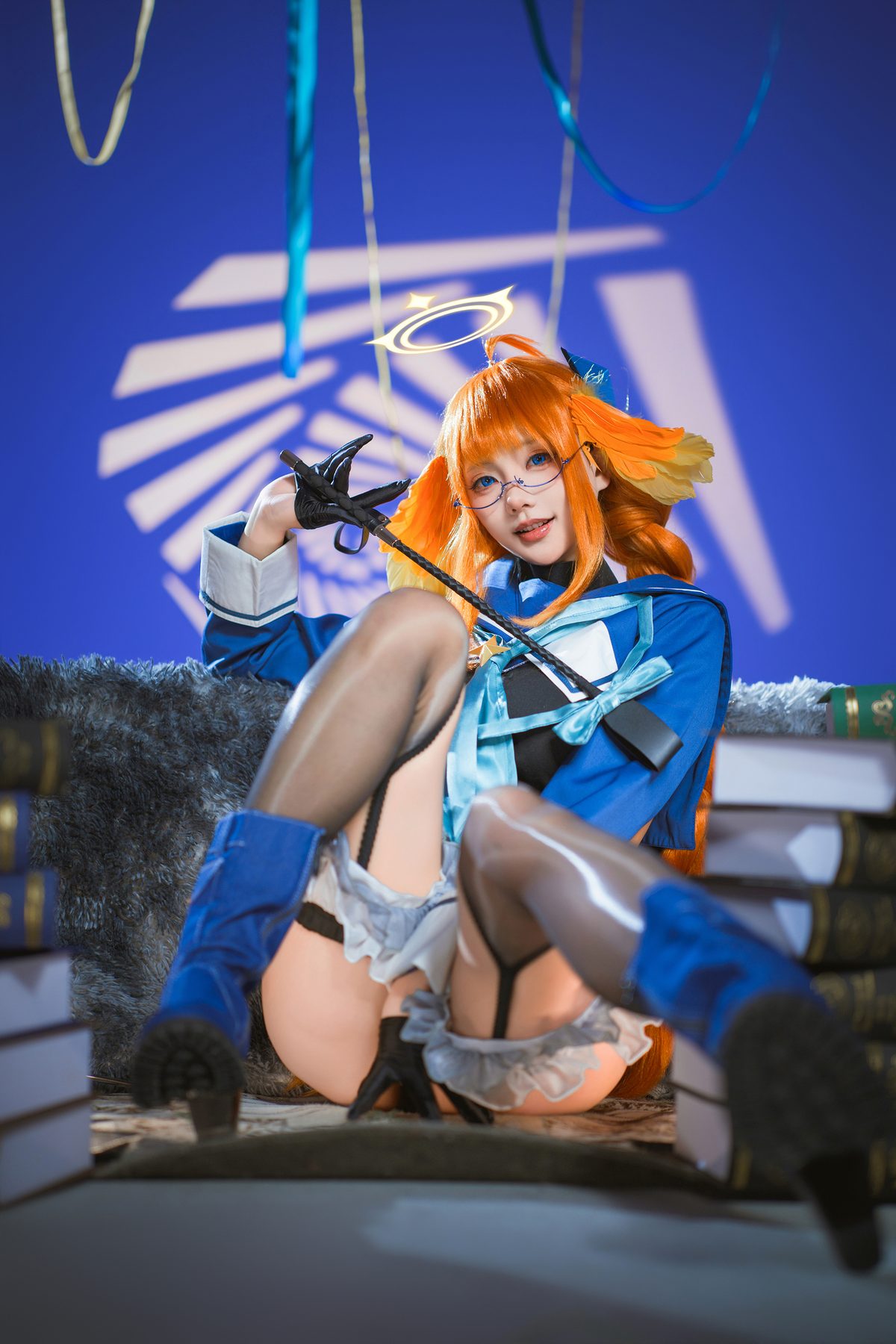 圆堂志美子 cosplay 写真_邪恶女干部合集 | 圆堂志美子 蔚蓝档案 全套图包 [40P-130M]