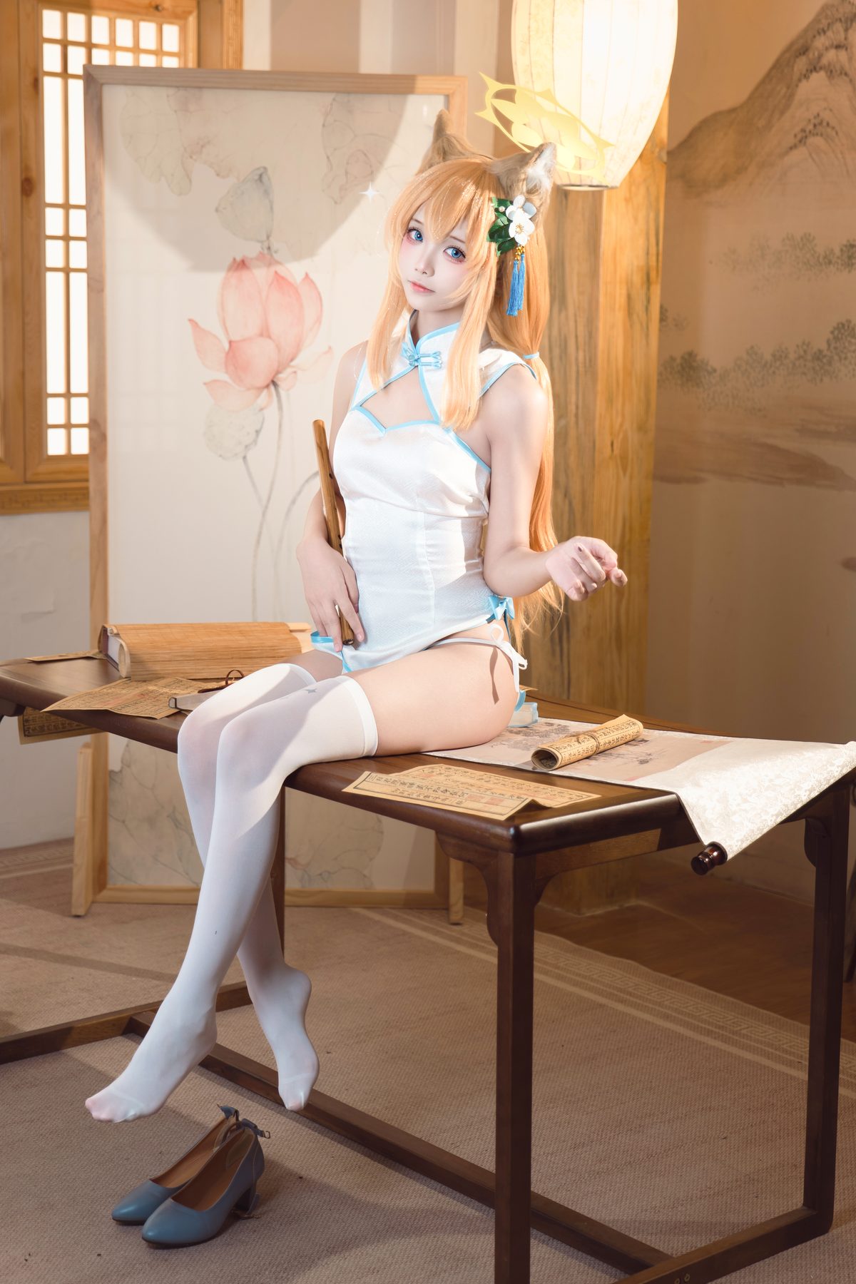 艾西Aiwest cosplay写真_蔚蓝档案伊落玛丽旗袍合集 | 艾西Aiwest COS伊落玛丽全套图包 [30P-342.1M]