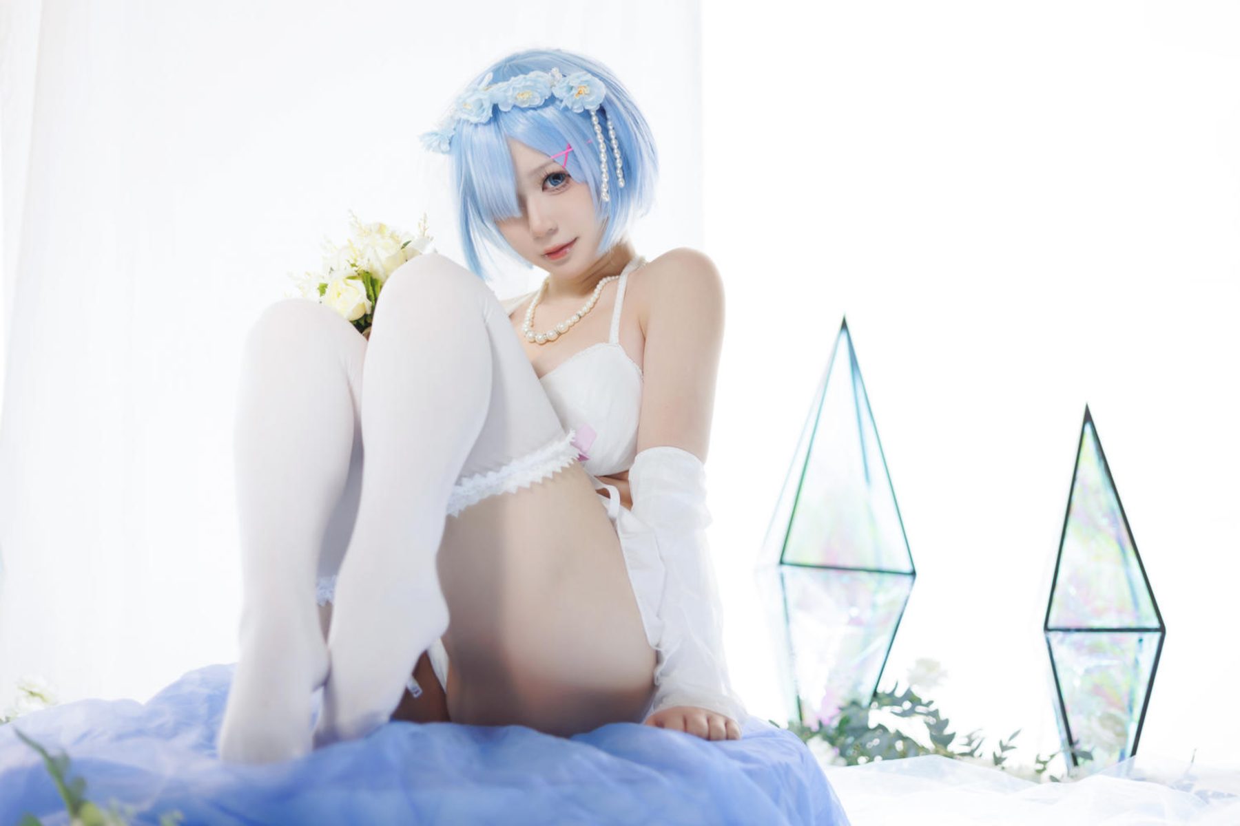 樱落酱的蕾姆花嫁 cosplay写真合集 [25P-206MB]