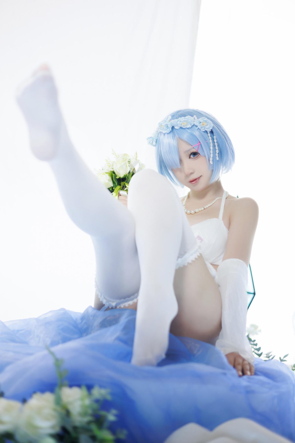樱落酱w cosplay写真_从零开始的异世界生活蕾姆花嫁合集 | 樱落酱w COS蕾姆花嫁全套图包 [25P-206M]