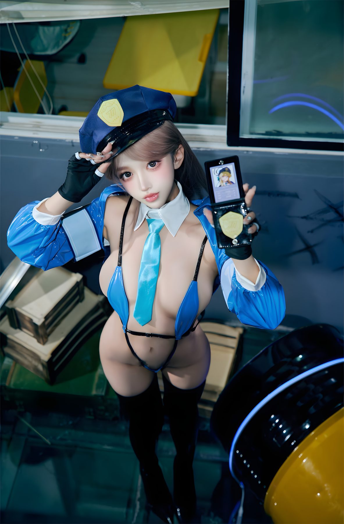 过期米线线喵 cosplay写真_女警合集 | 过期米线线喵 COS女警全套图包 [60P-178.6M]