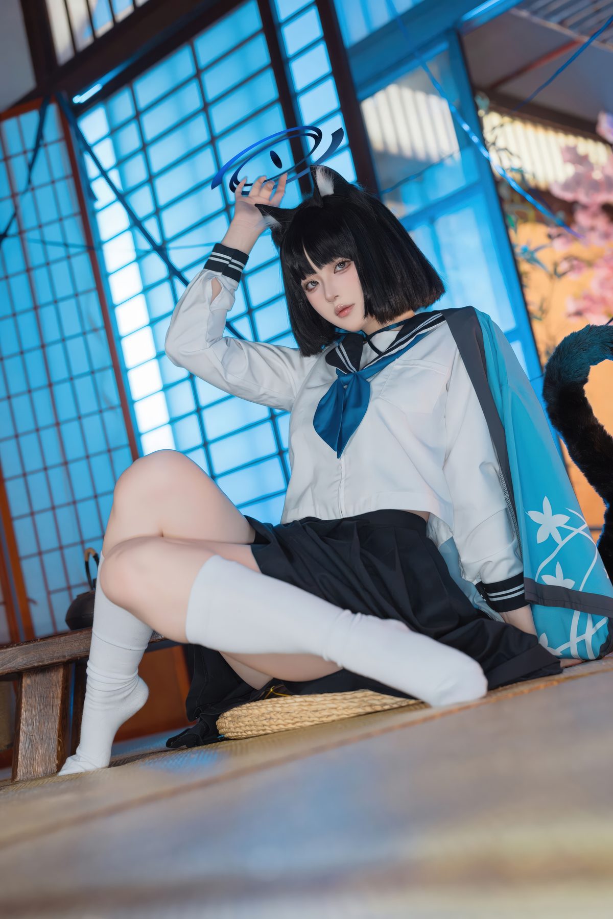 屿鱼 cosplay写真_蔚蓝档案桐生桔梗合集 | 屿鱼 COS桐生桔梗全套图包 [53P-553MB]