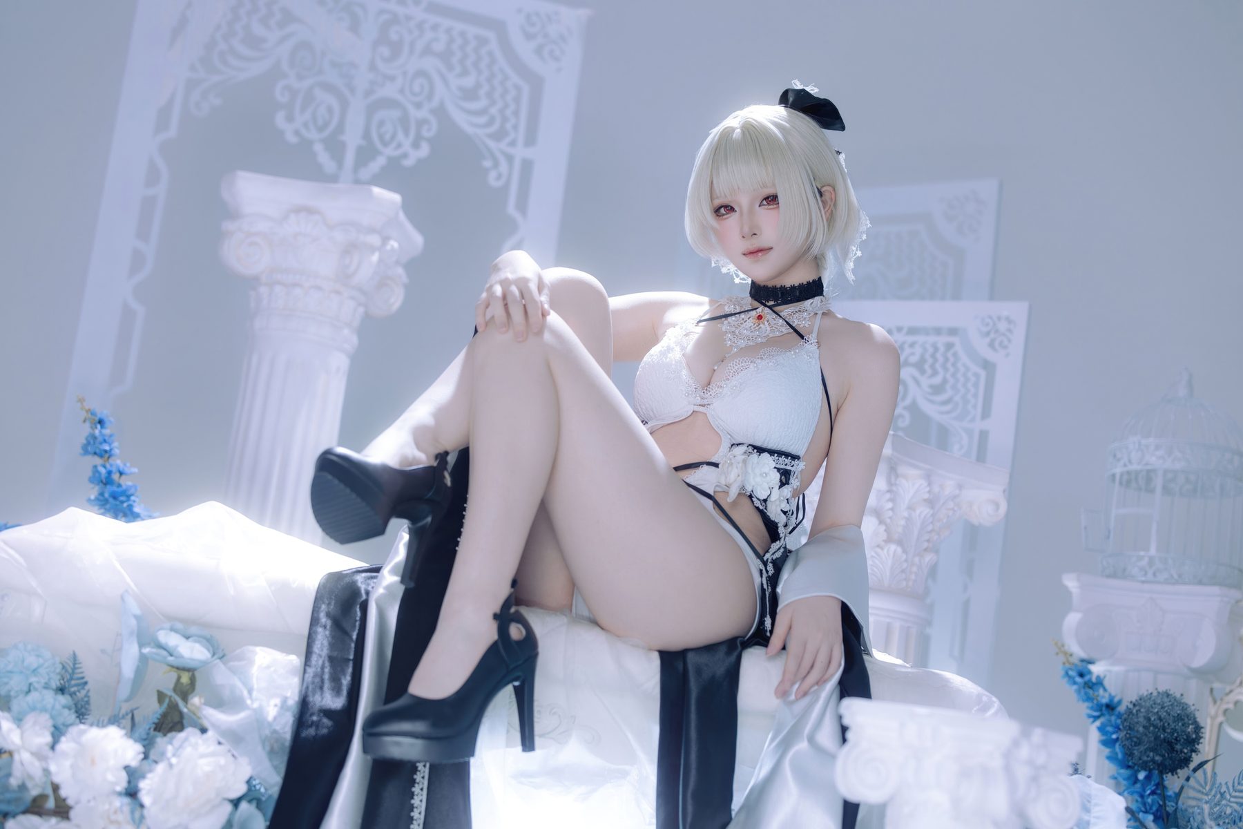 屿鱼 cosplay写真_碧蓝航线可畏同人礼服合集 | 屿鱼 COS可畏礼服全套图包 [63P-308MB]
