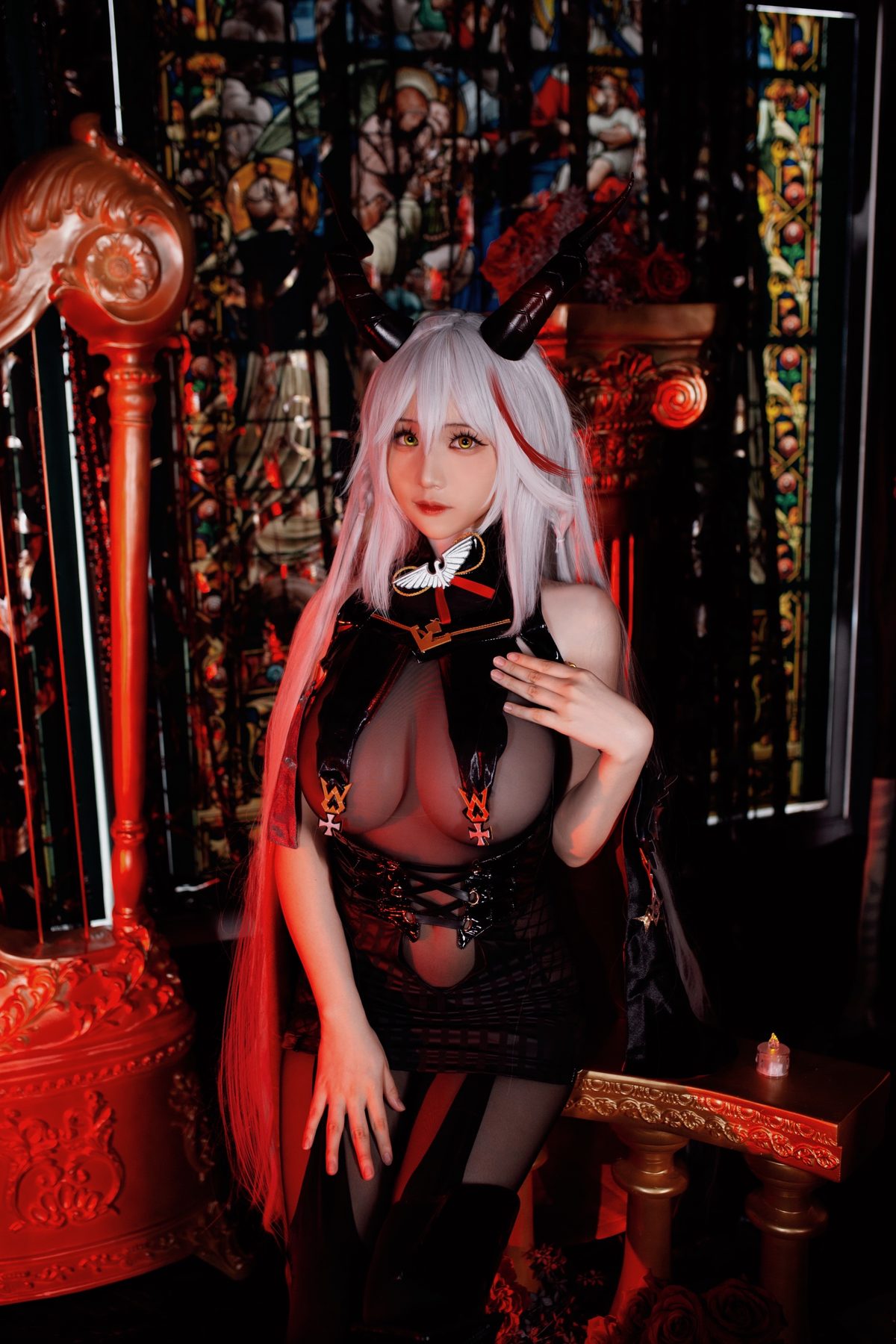 幼愛Youmeko cosplay写真_碧蓝航线埃吉尔合集 | 幼愛Youmeko COS埃吉尔全套图包 [17P-70MB]