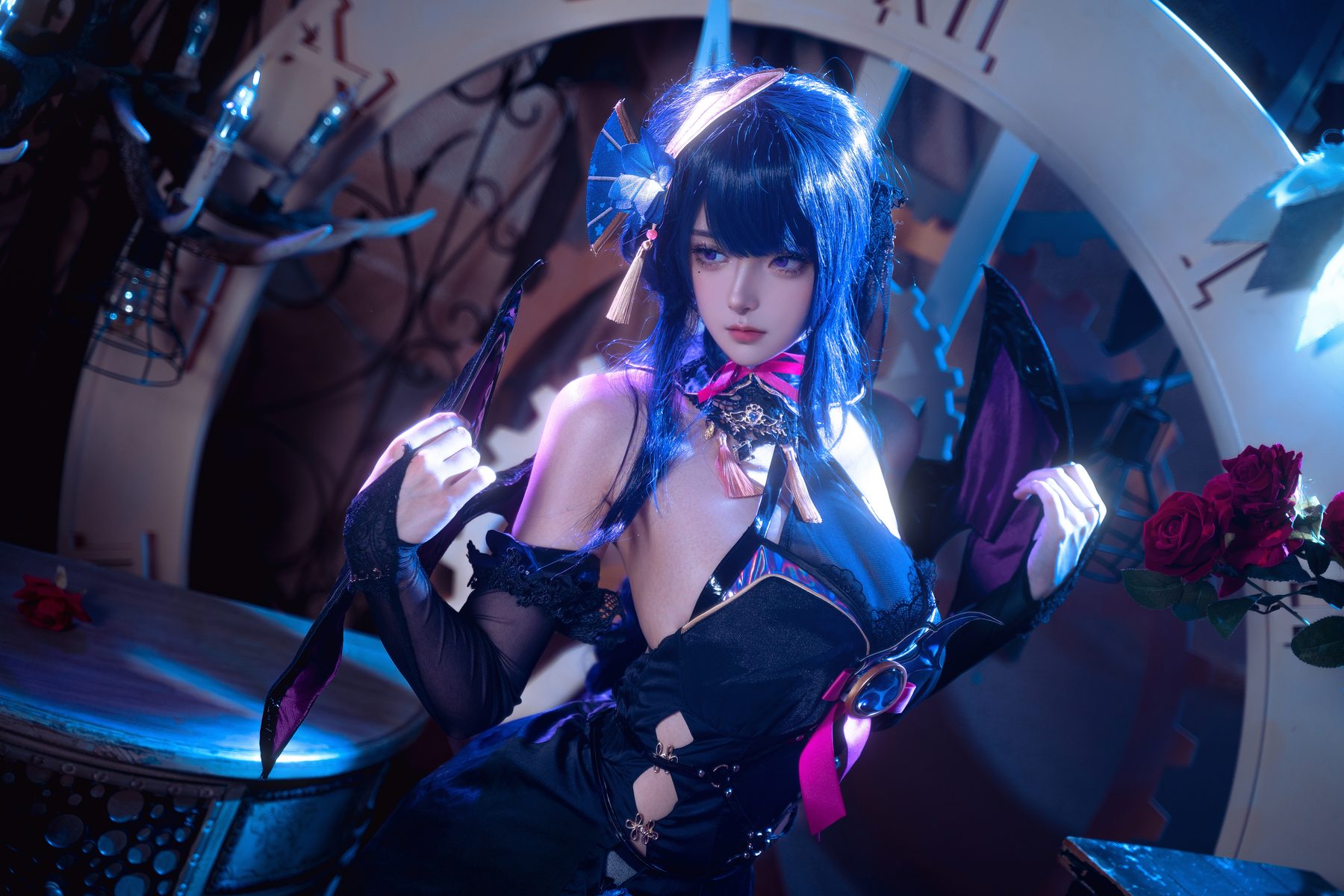 Seya狮砸 cosplay写真_雷电将军魅魔合集 | Seya狮砸 COS雷电将军魅魔全套图包 [12P-187MB]