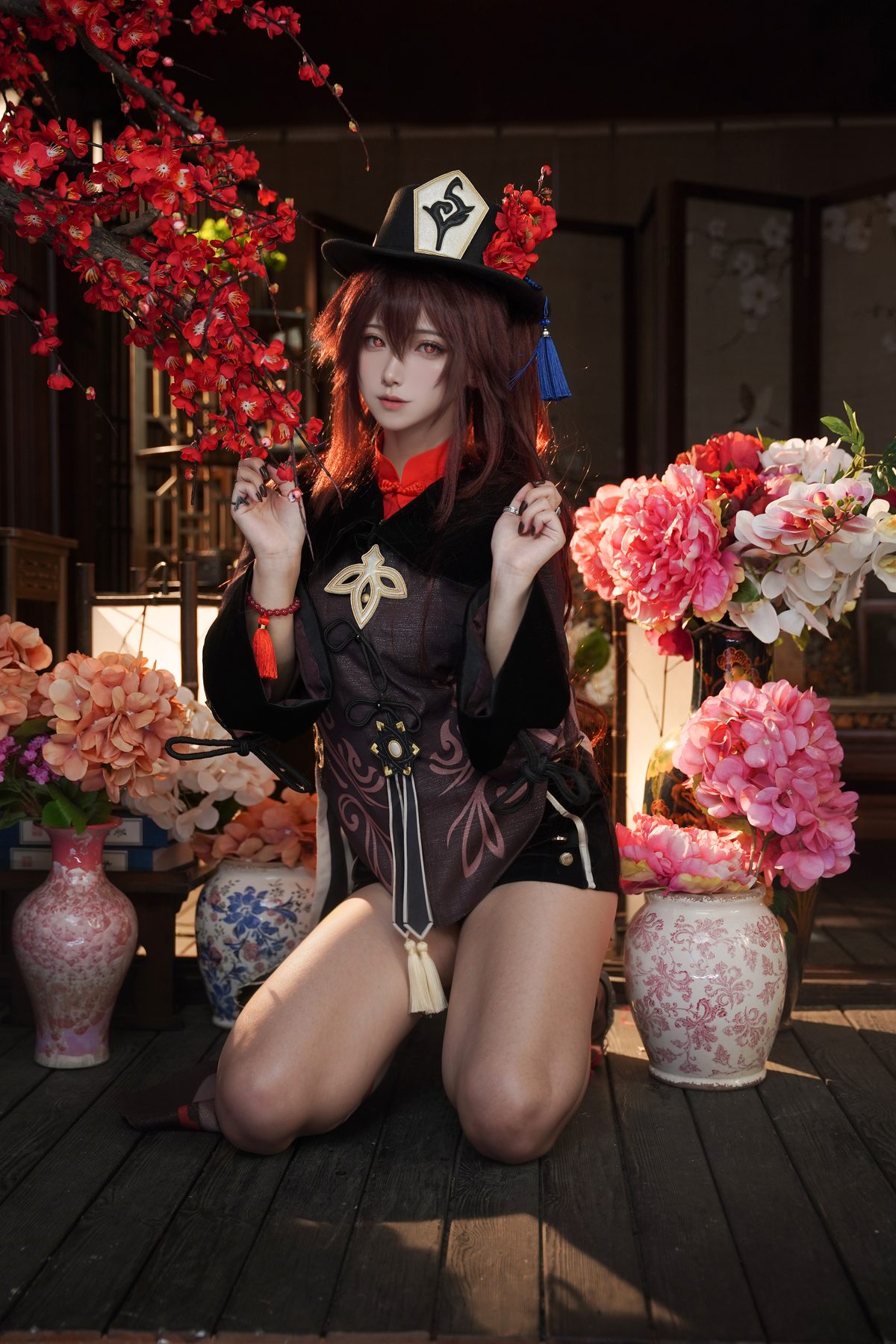 狮砸 cosplay写真_胡桃合集 | 狮砸 COS胡桃全套图包 [9P-118M]