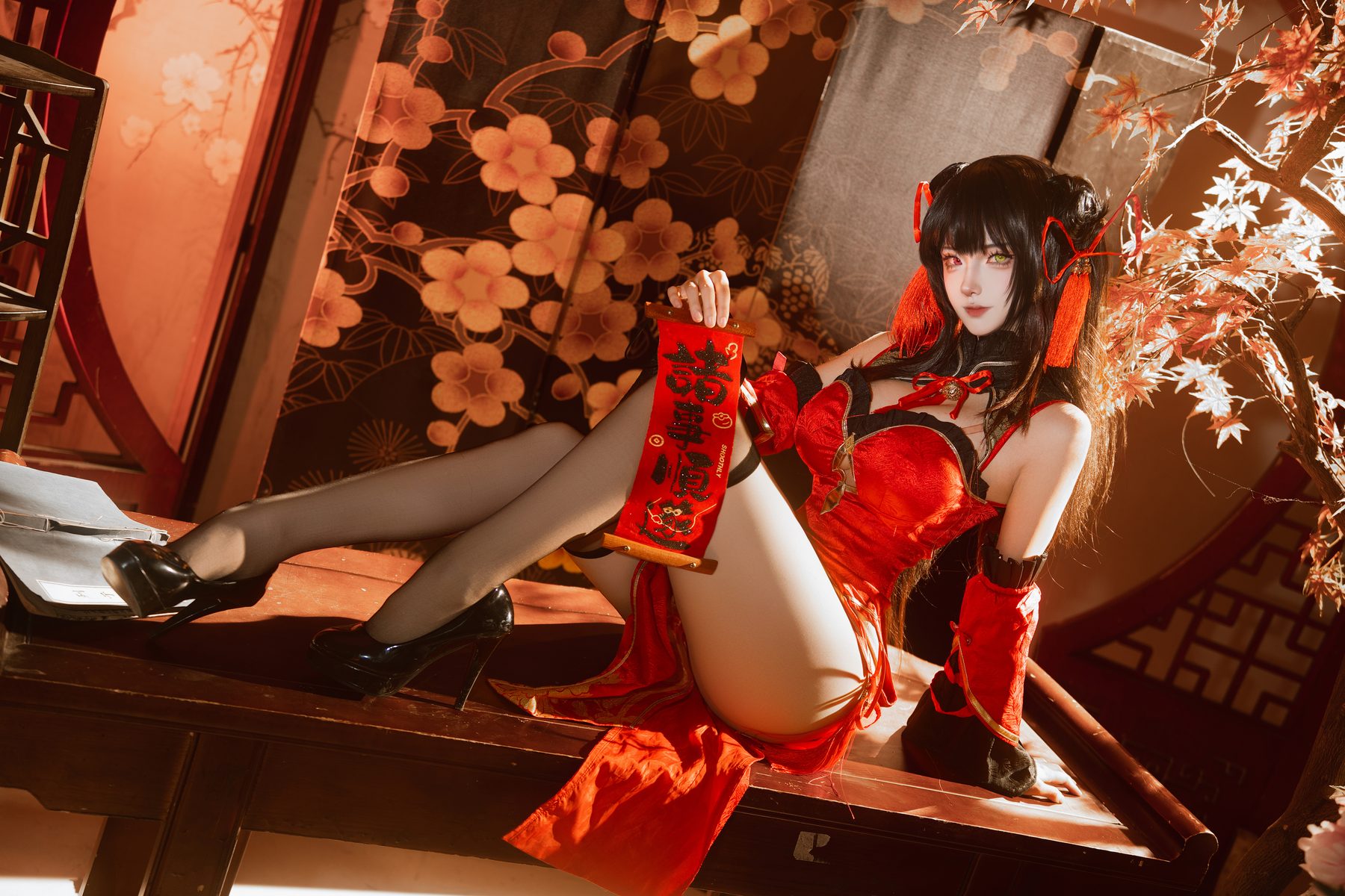 狮砸 狂三旗袍 COS写真