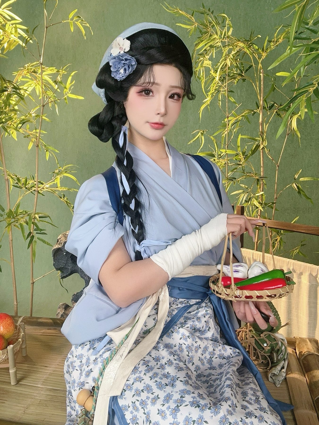 yuuhui玉汇 cosplay写真_田园生活合集 | yuuhui玉汇 COS田园生活全套图包 [48P2V-315MB]
