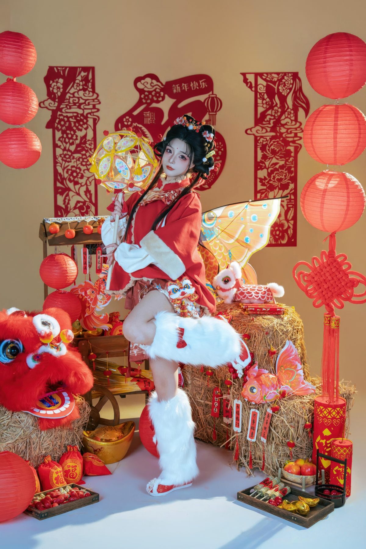 yuuhui玉汇 COS醒狮少女全套图包 [131P2V]