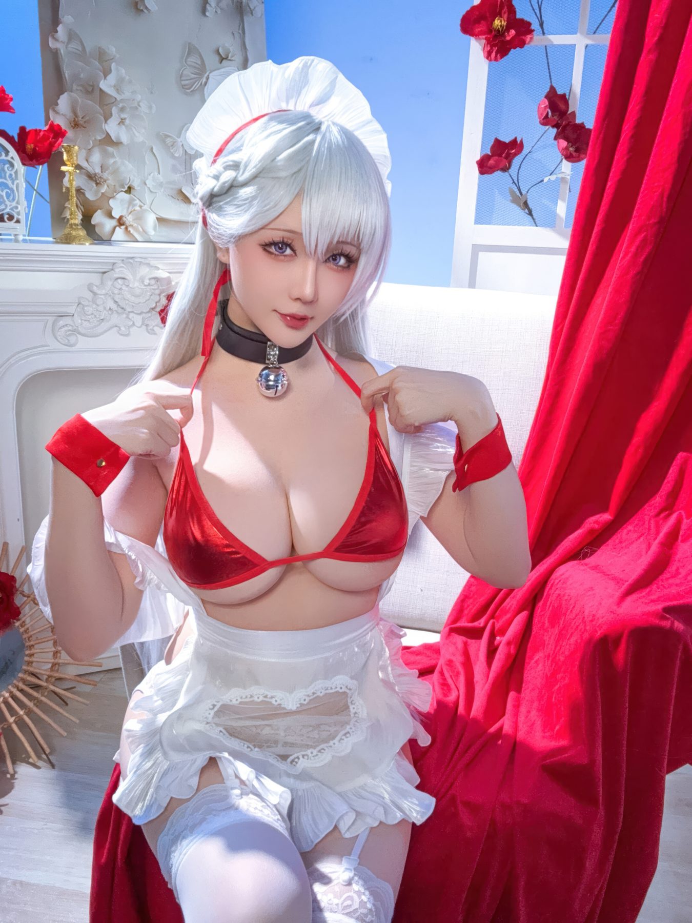 星之迟迟 cosplay写真_碧蓝航线贝尔法斯特合集 | 星之迟迟 COS贝尔法斯特全套图包 [49P]