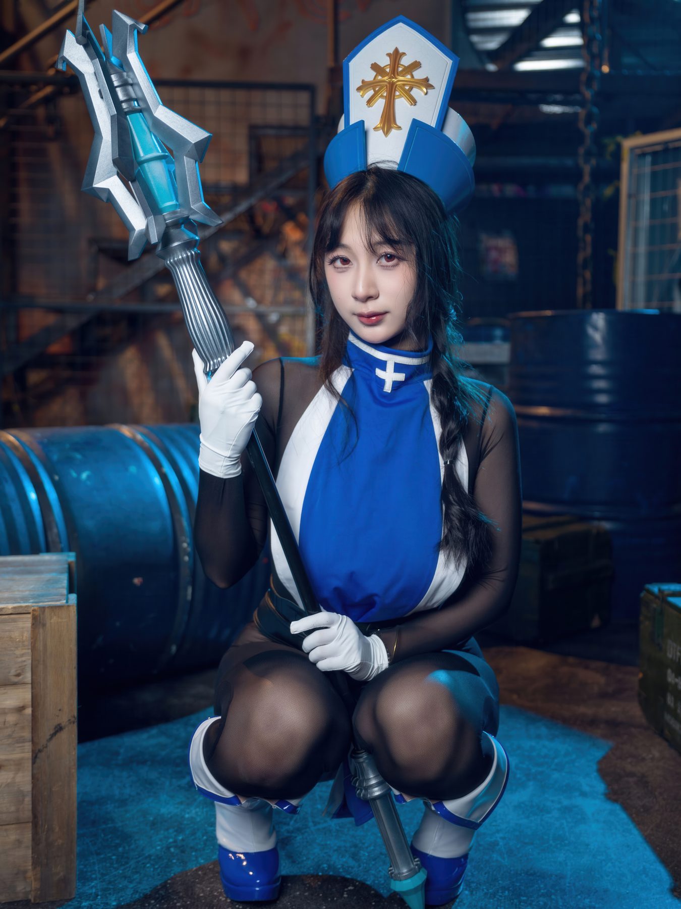浅安安 Nikke胜利女神 梅登·冰玫瑰 84P1V 2 COS写真