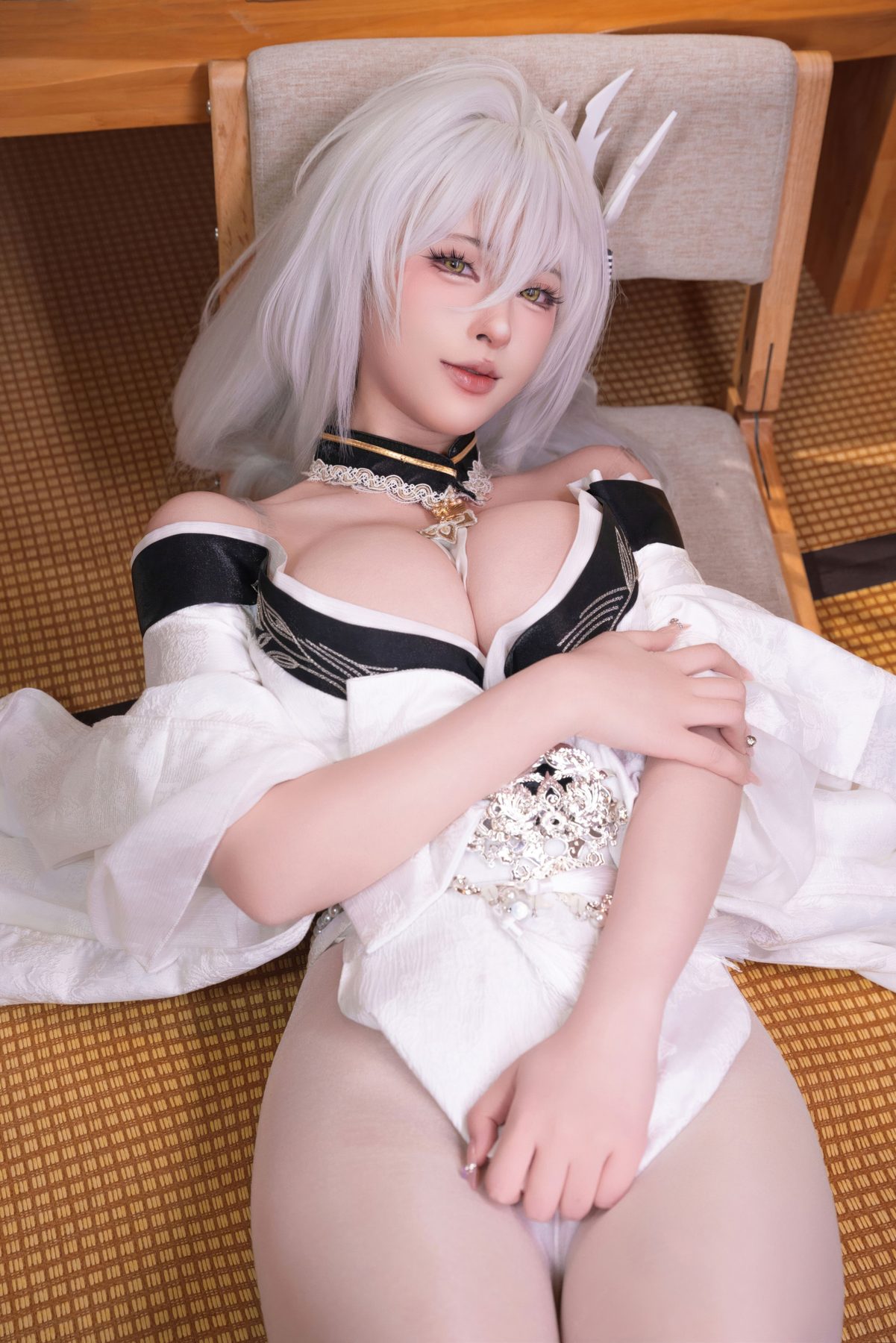清水由乃 碧蓝航线 白凤和服 COS写真