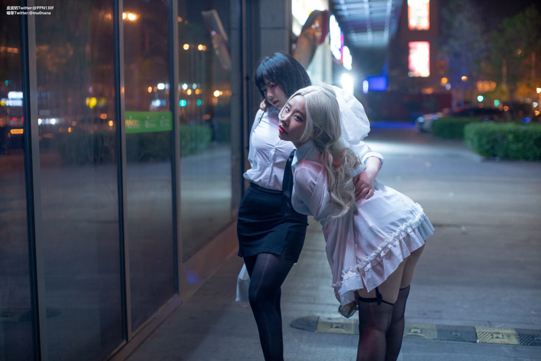 皮皮奶可可爱了啦 &穆零Mu0 双人兔兔 COS写真