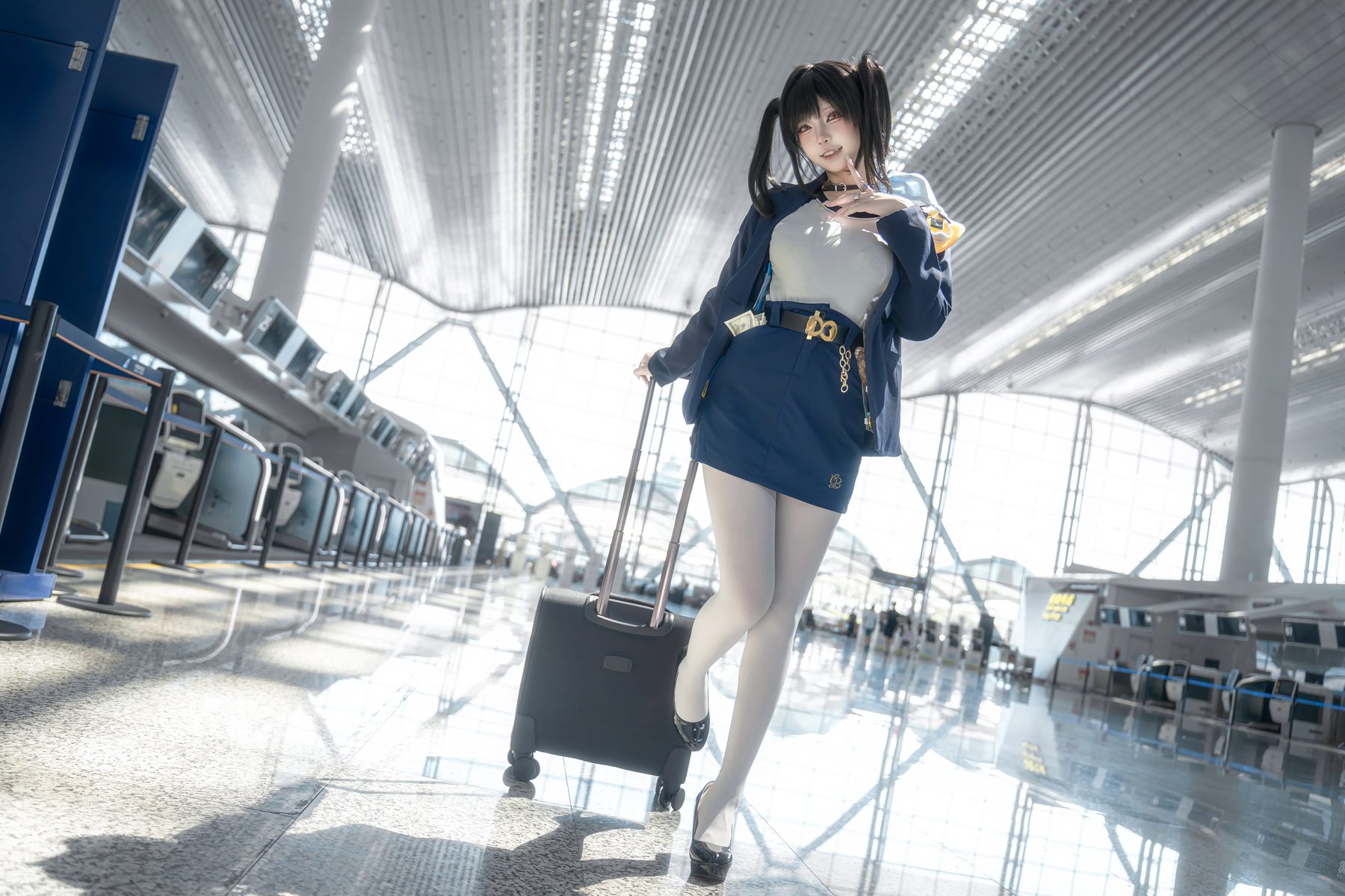纸悦Etsu ko Nikke胜利女神 索拉 COS写真