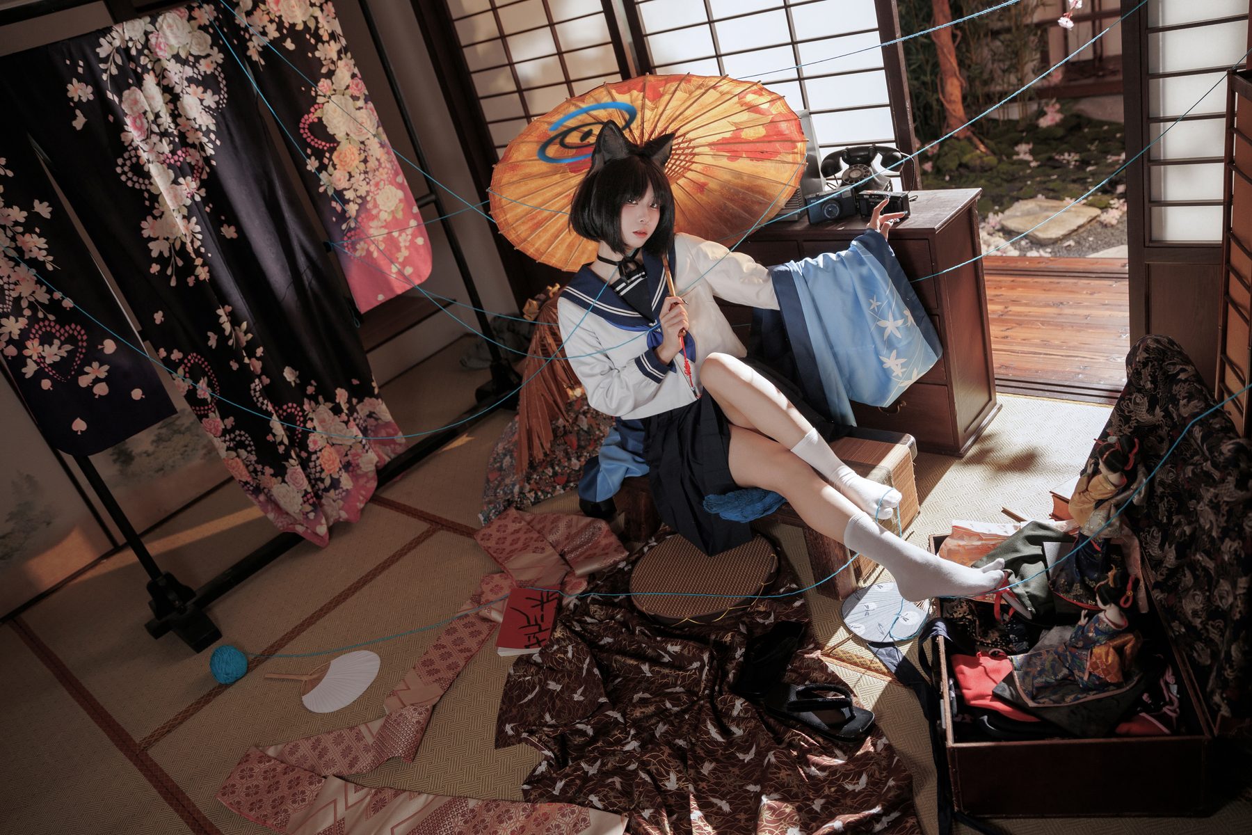 纸悦Etsu ko 桔梗毛线团 COS写真