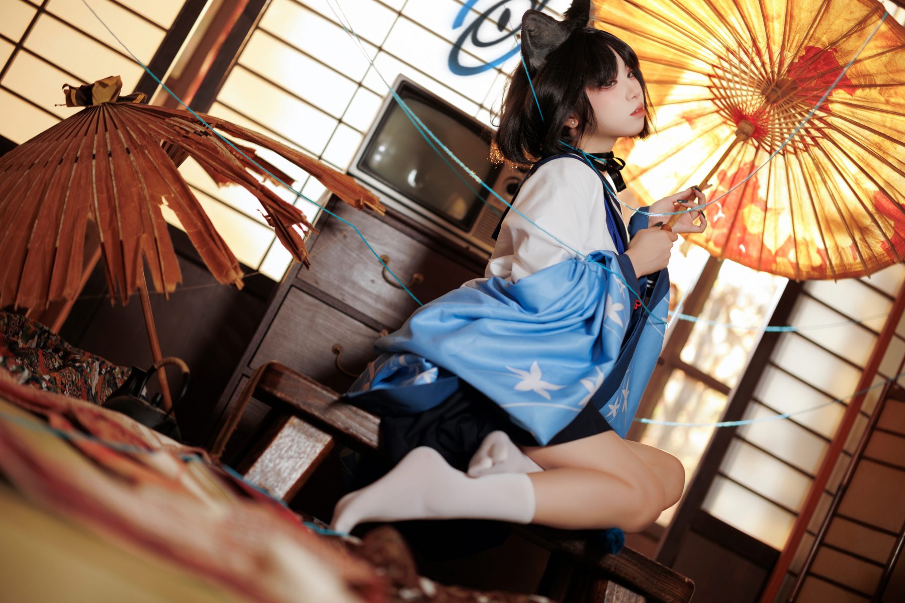纸悦Etsu ko 桔梗毛线团 COS写真