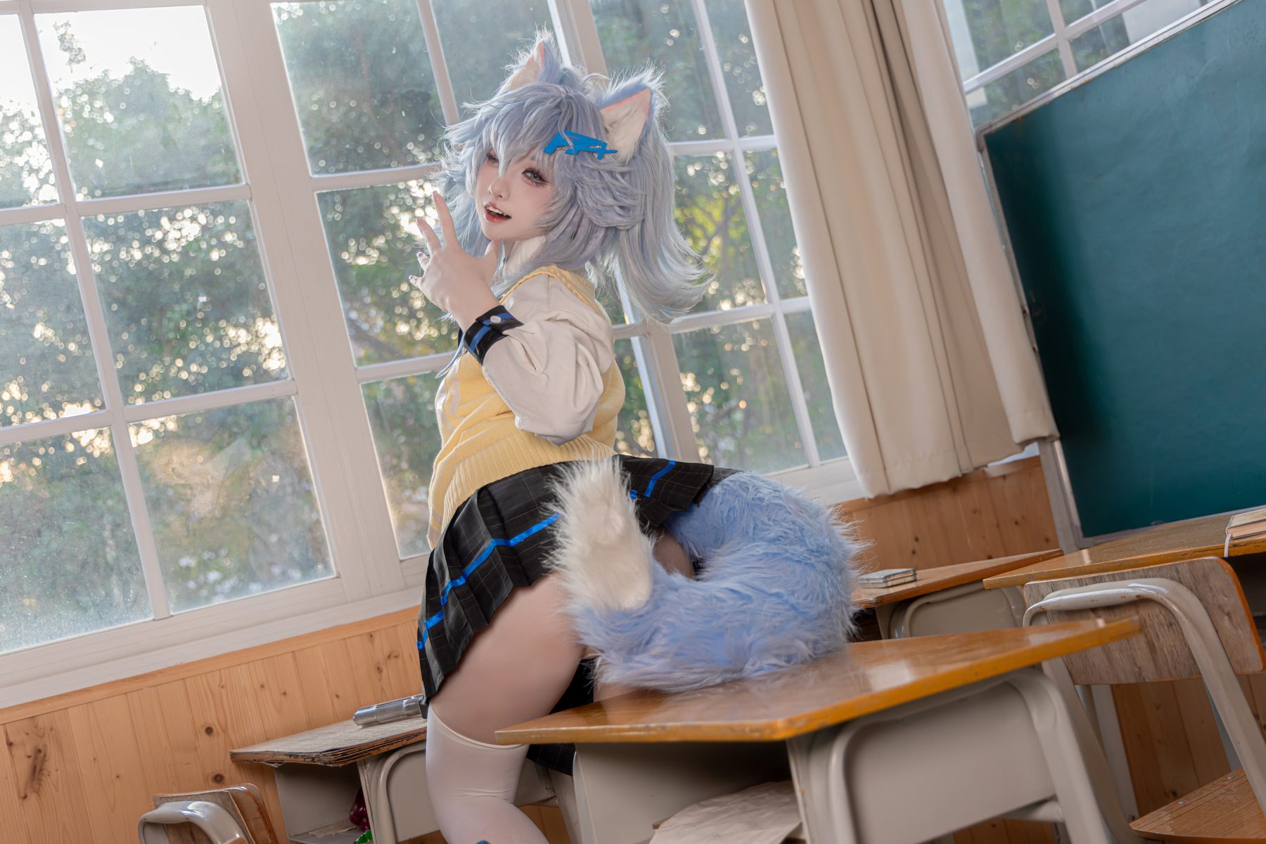 纸悦Etsu ko 校服 COS写真