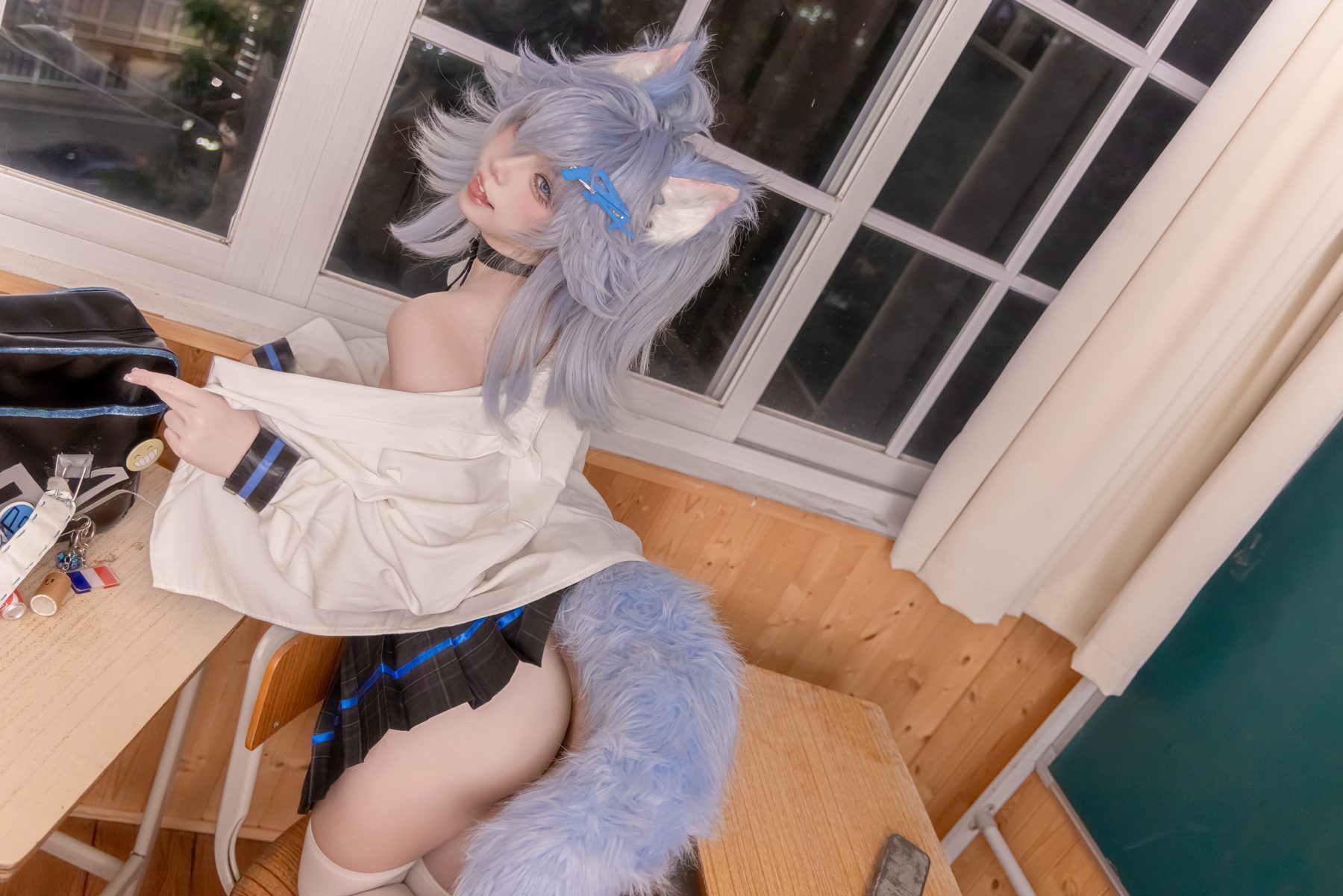 纸悦Etsu ko 校服 COS写真