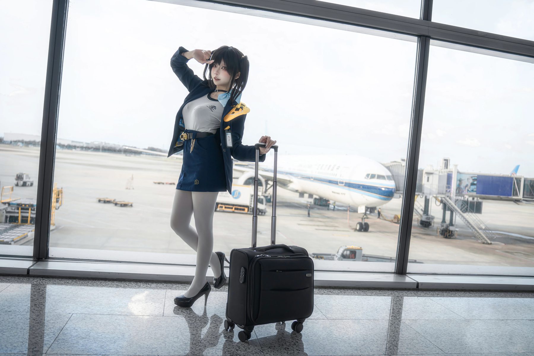 纸悦Etsu ko Nikke胜利女神 索拉 COS写真