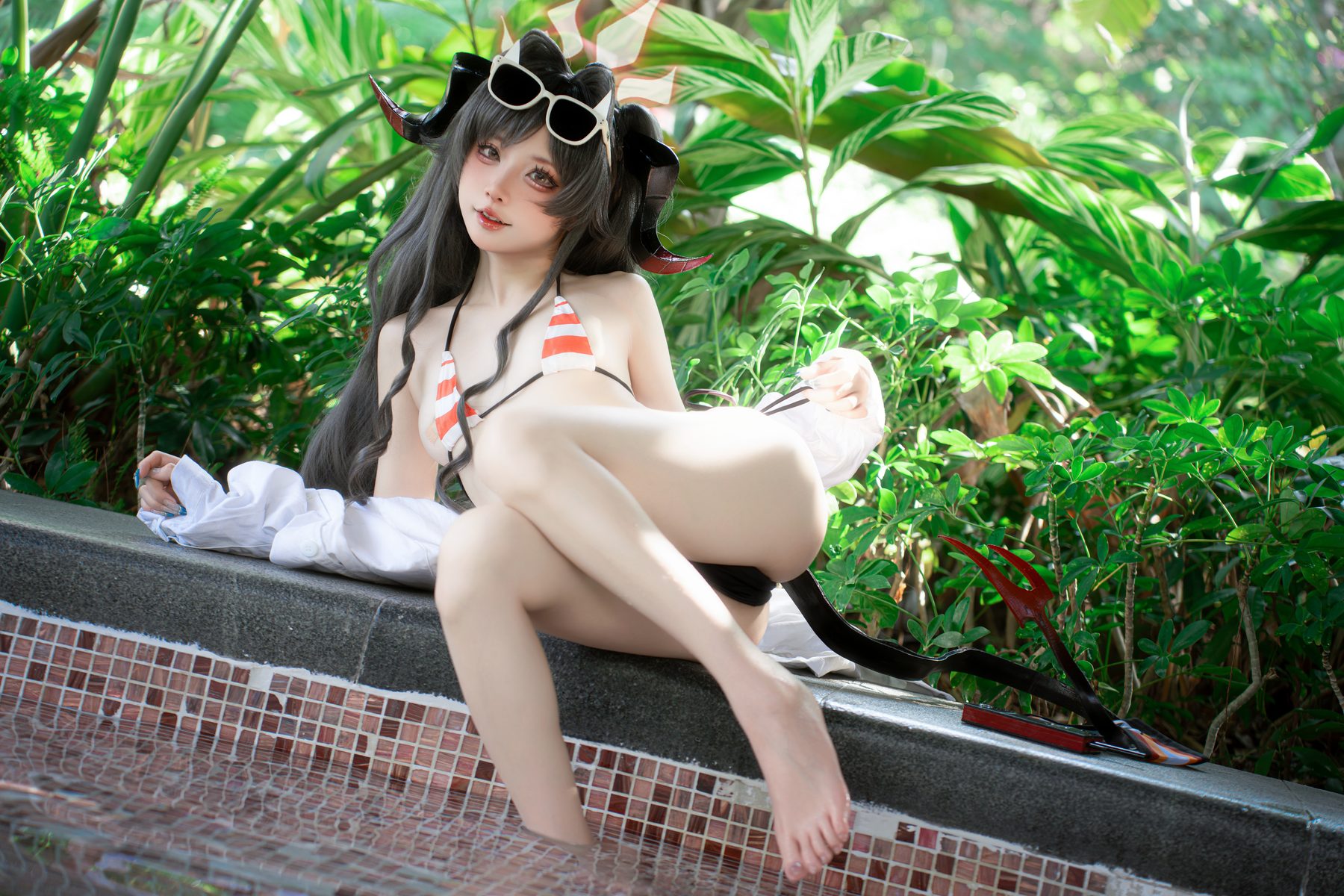 纸悦Etsu ko 蔚蓝档案 鬼怒川霞水着 COS写真
