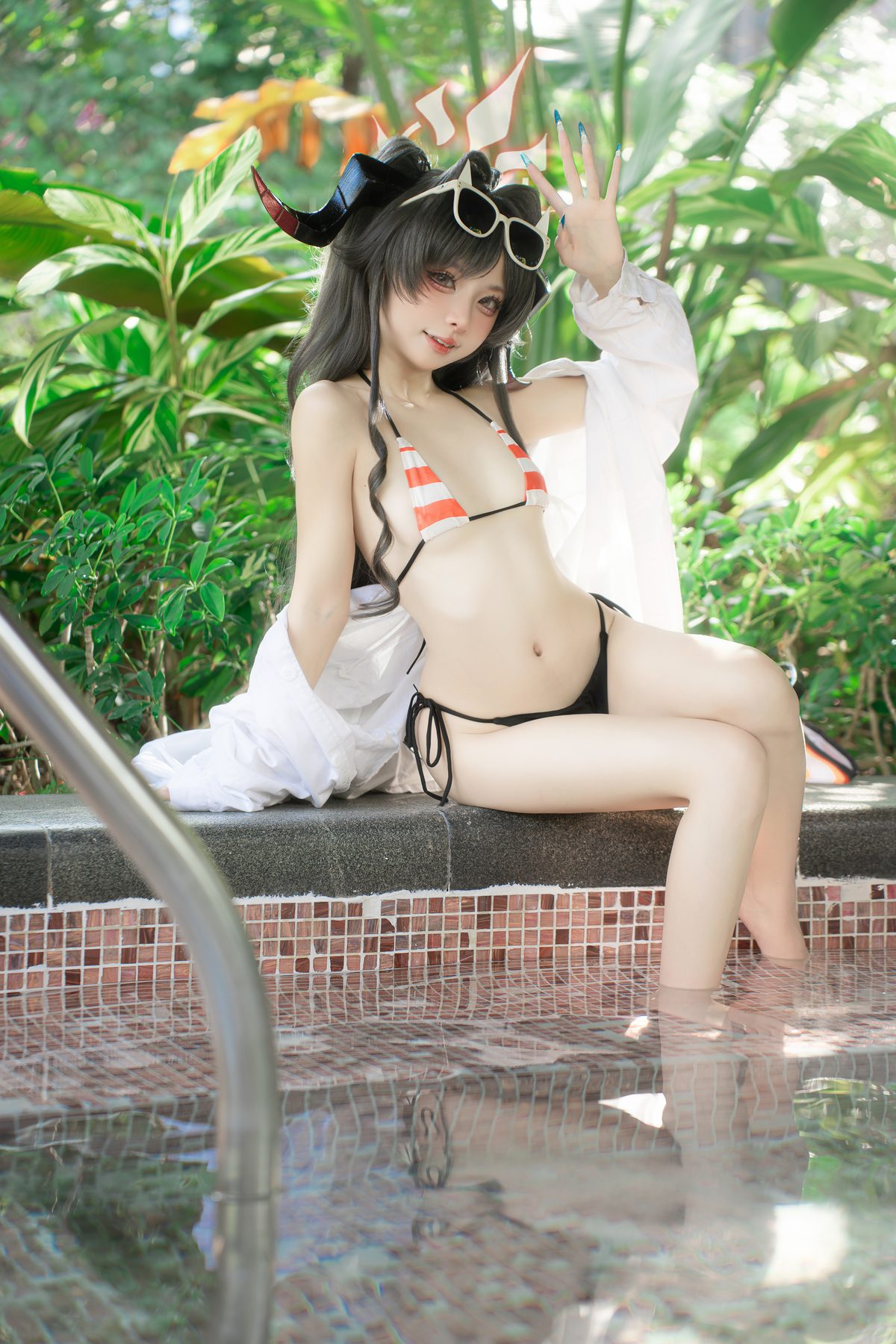 纸悦Etsu ko 蔚蓝档案 鬼怒川霞水着 COS写真