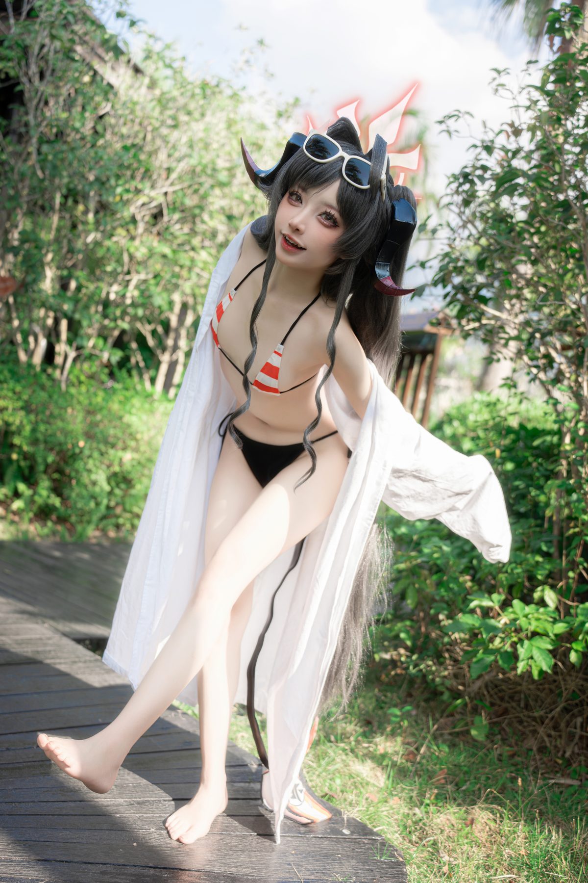 纸悦Etsu ko 蔚蓝档案 鬼怒川霞水着 COS写真