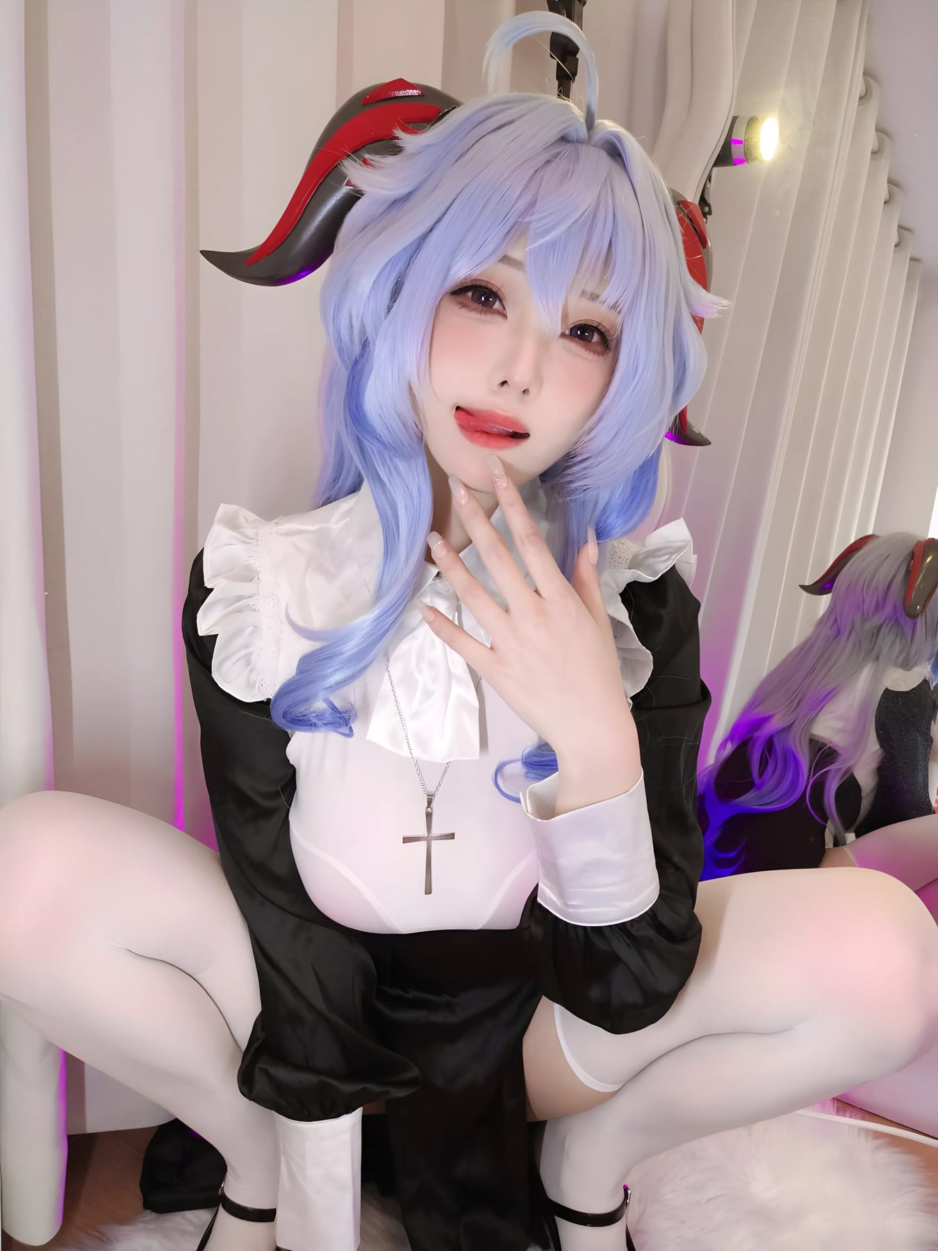 蜜汁猫裘 原神 甘雨修女 COS写真