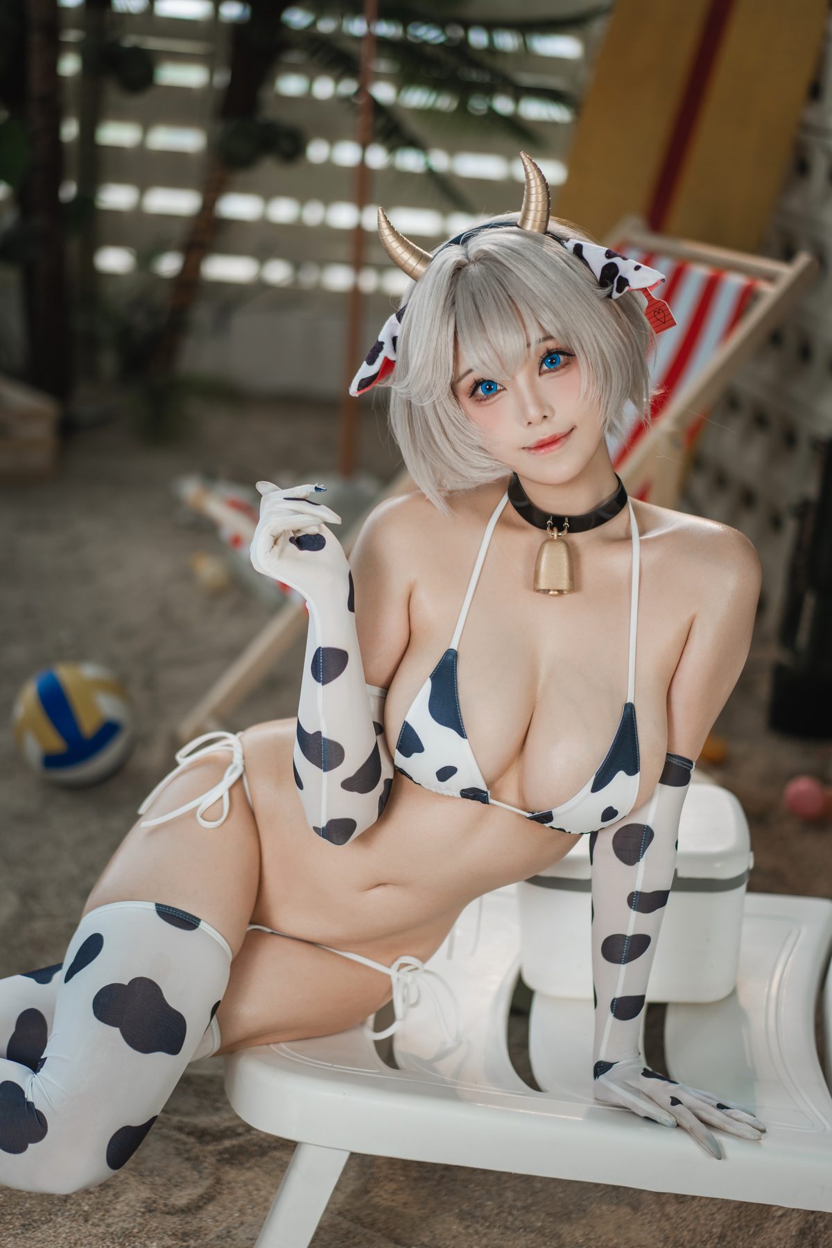 蜜汁猫裘 棕色尘埃 泰瑞丝 奶牛比基尼 173P2V 8 60GB1 COS写真