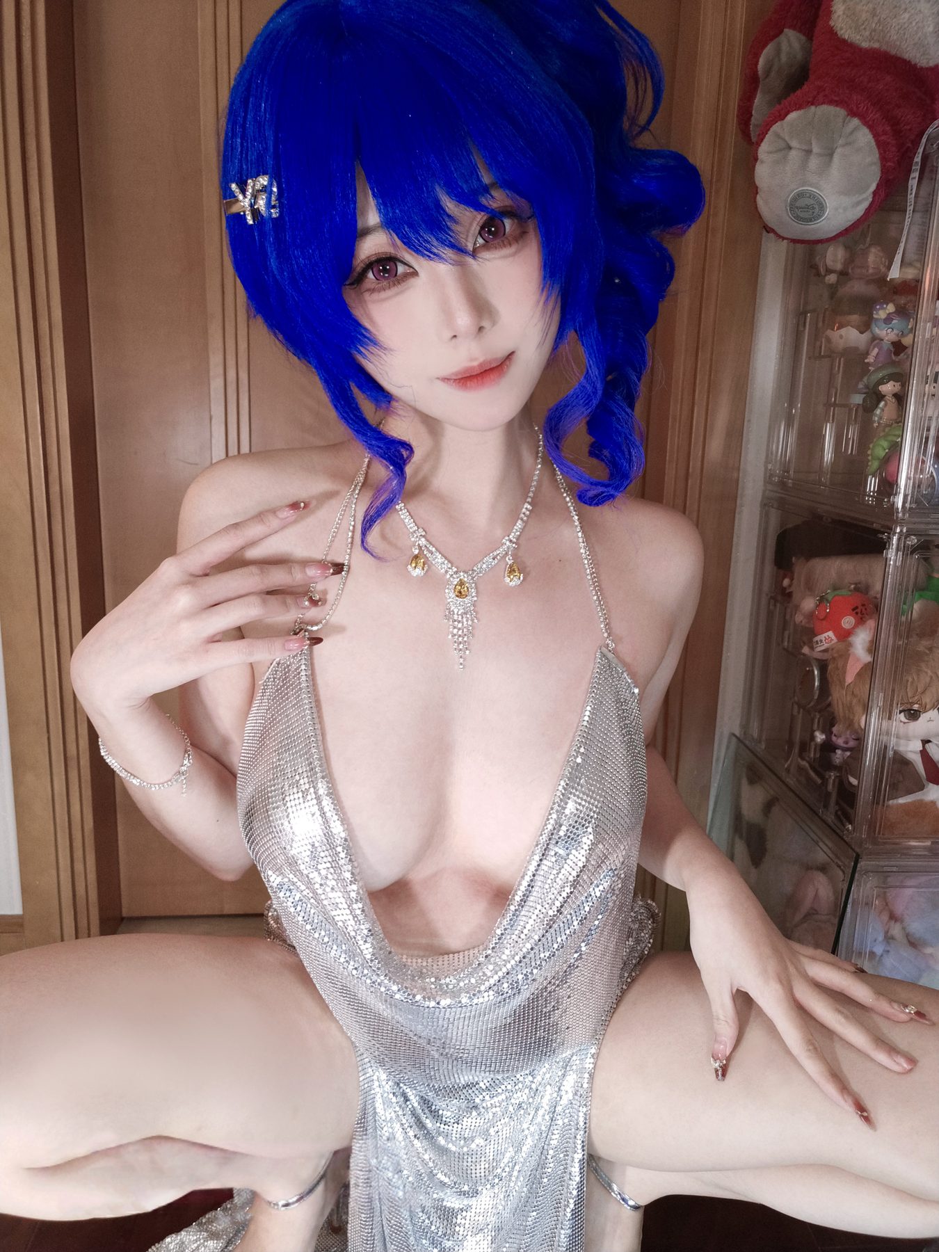 蜜汁猫裘 cosplay写真_碧蓝航线圣路易斯礼服合集 | 蜜汁猫裘 COS圣路易斯全套图包 [16P1V-1.23GB]