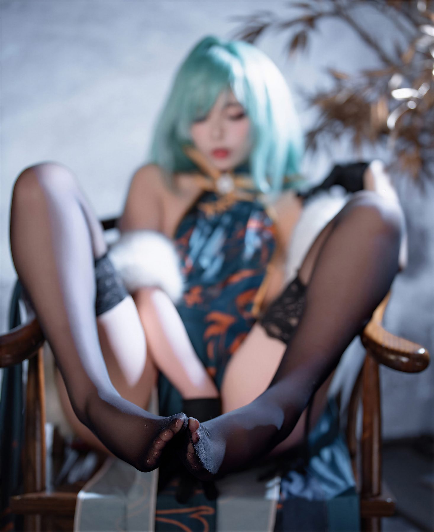 轩萧学姐 碧蓝航线 莫斯科旗袍 COS写真