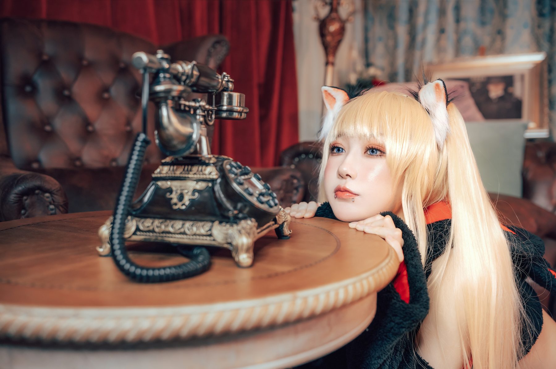 阿包也是兔娘 小猫咪能有什么坏心眼呢 COS写真