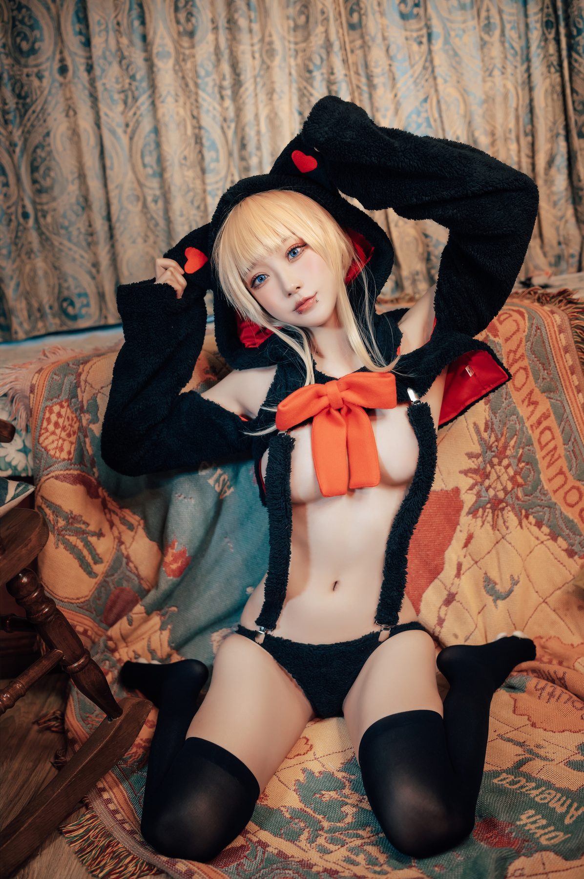 阿包也是兔娘 小猫咪能有什么坏心眼呢 COS写真