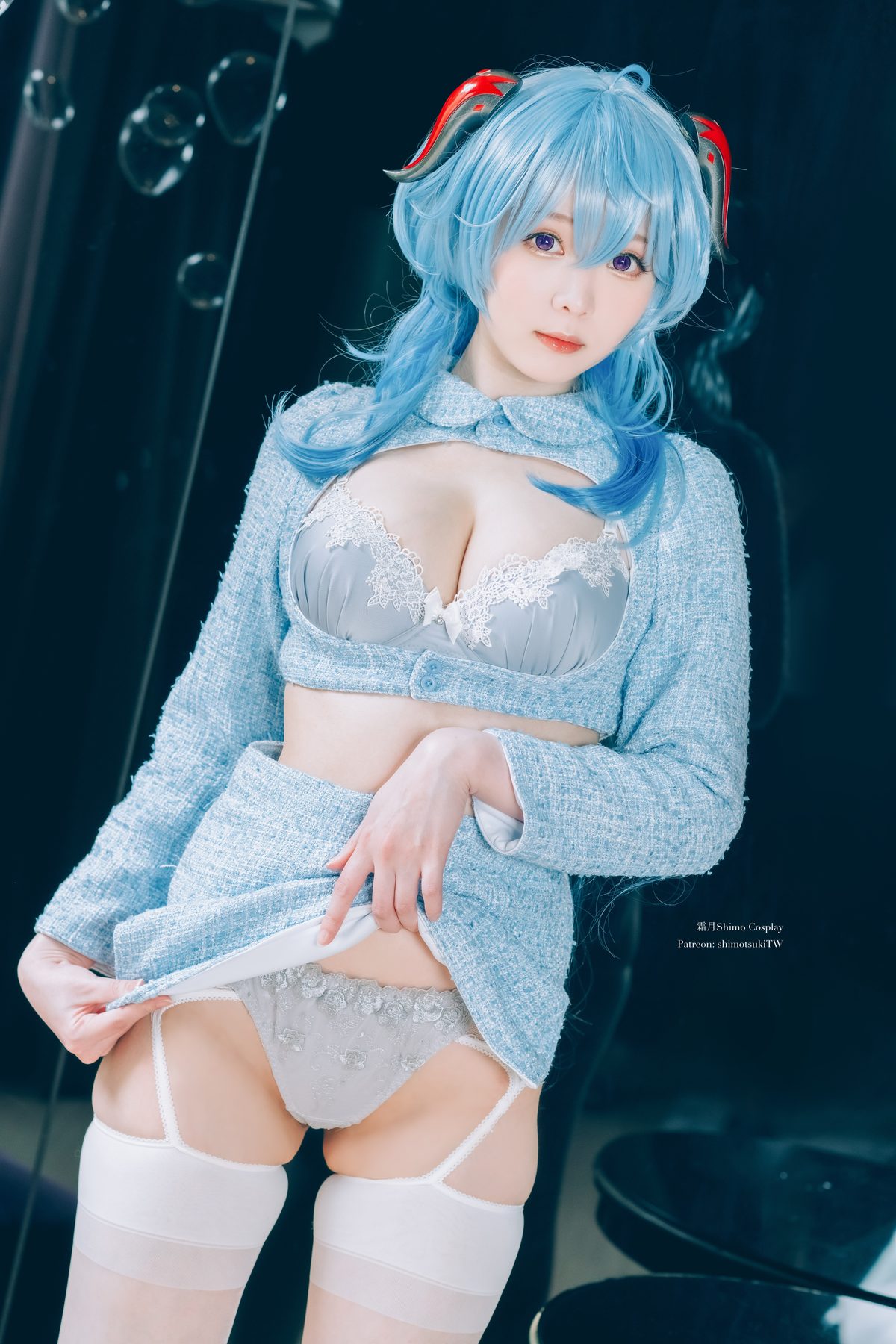 霜月shimo Ganyu lingerie COS写真