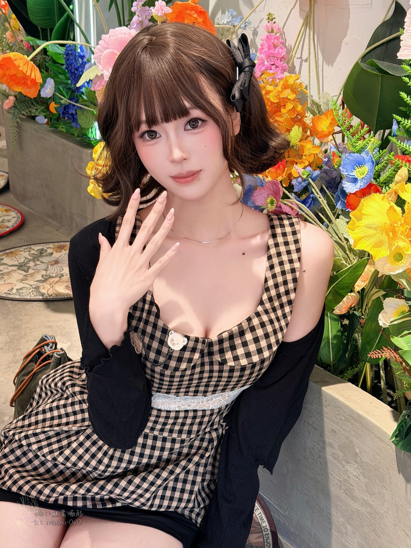 麻薯好吃 绿意深处的邀约 COS写真