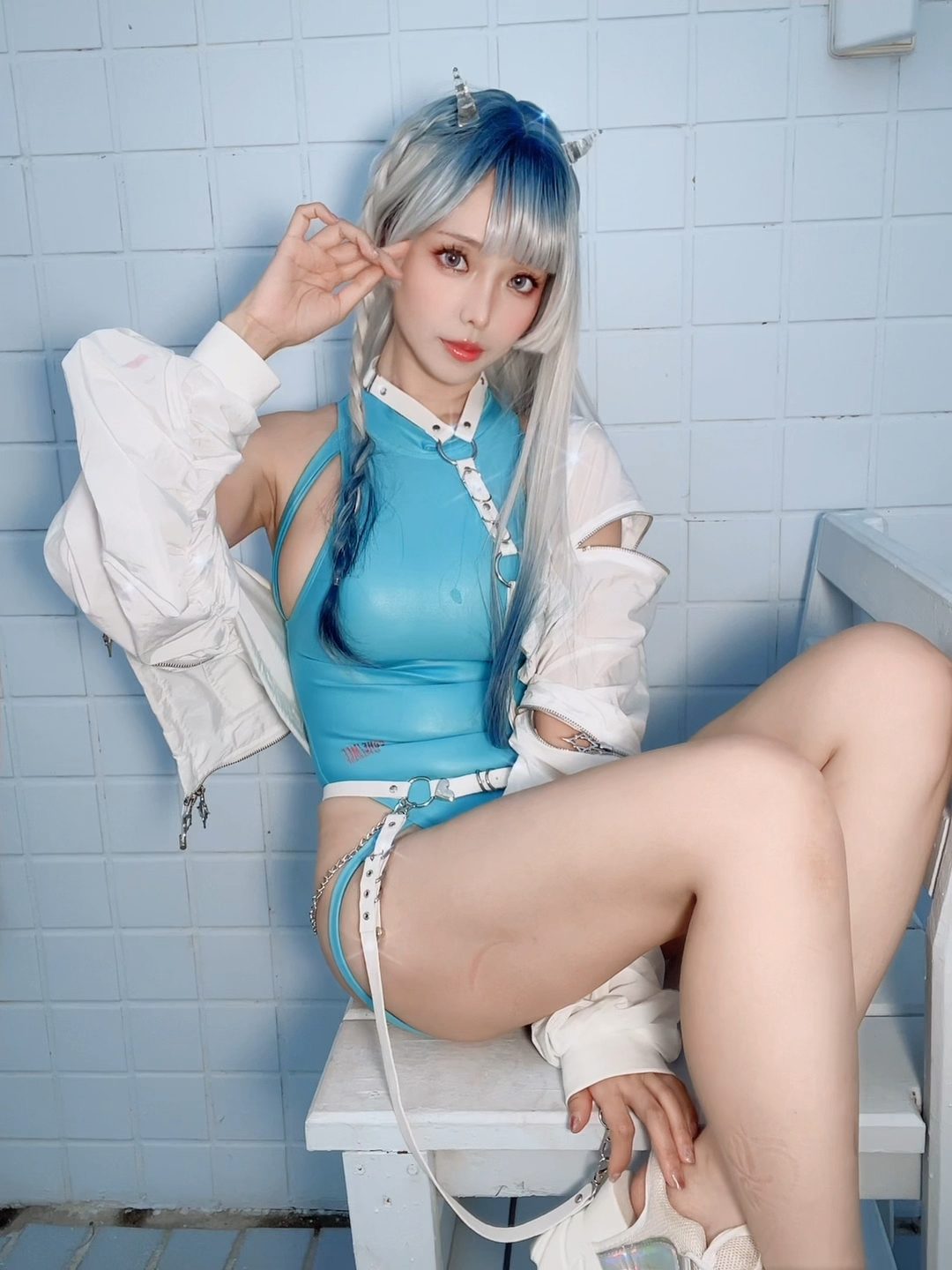 ElyEE子 2025年06月订阅 June Set C Glassyhorn Devil COS写真
