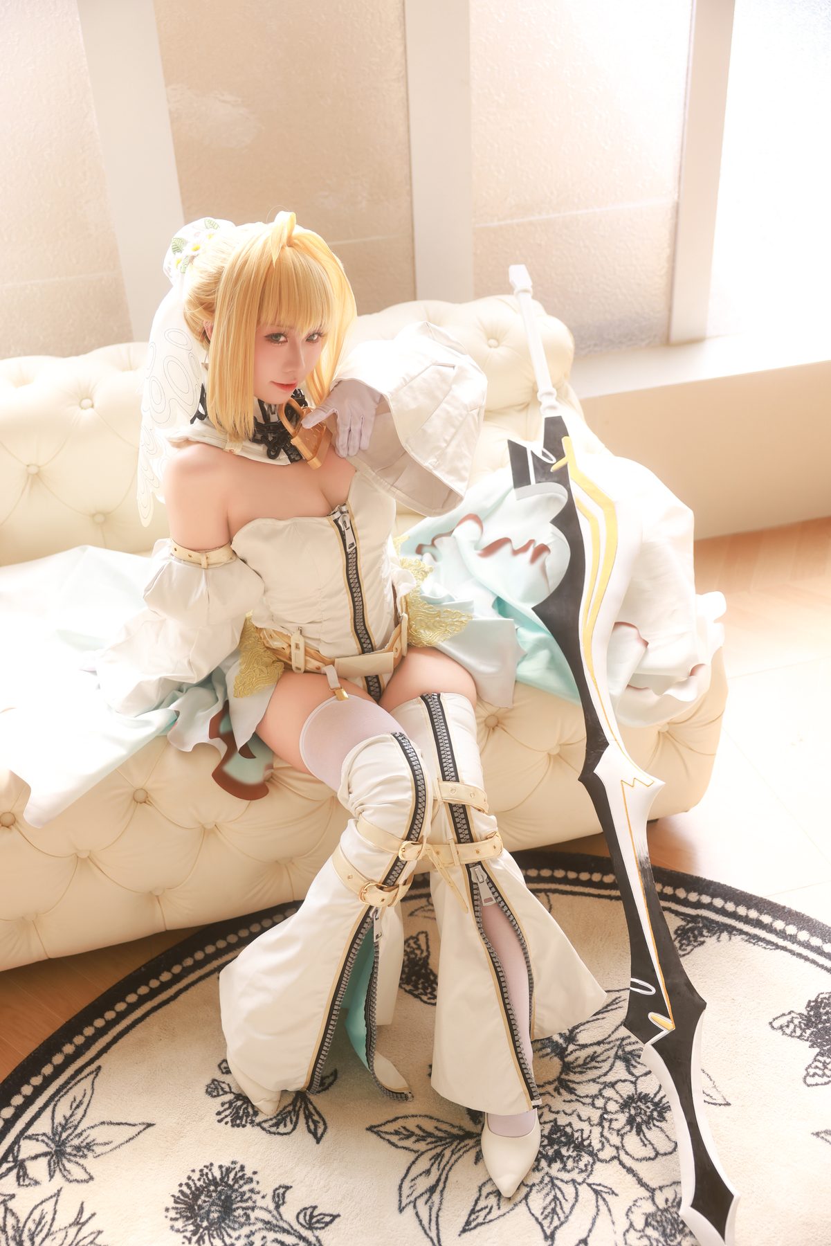 G44不会受伤 尼禄花嫁 COS写真