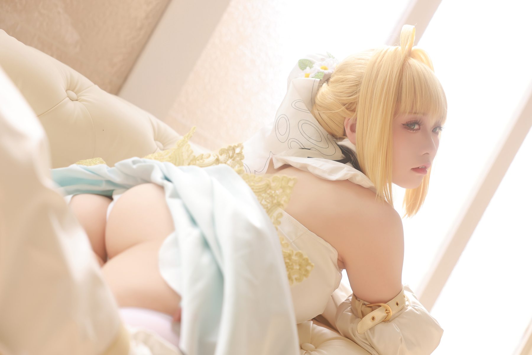 G44不会受伤 尼禄花嫁 COS写真