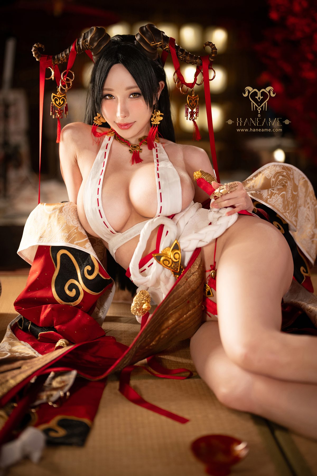 HaneAme雨波 Lustful Goat Miko 2 COS写真