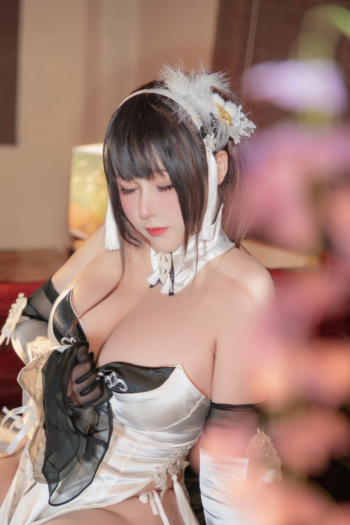 KANEKO 咔喵 镇海 白旗袍 COS写真