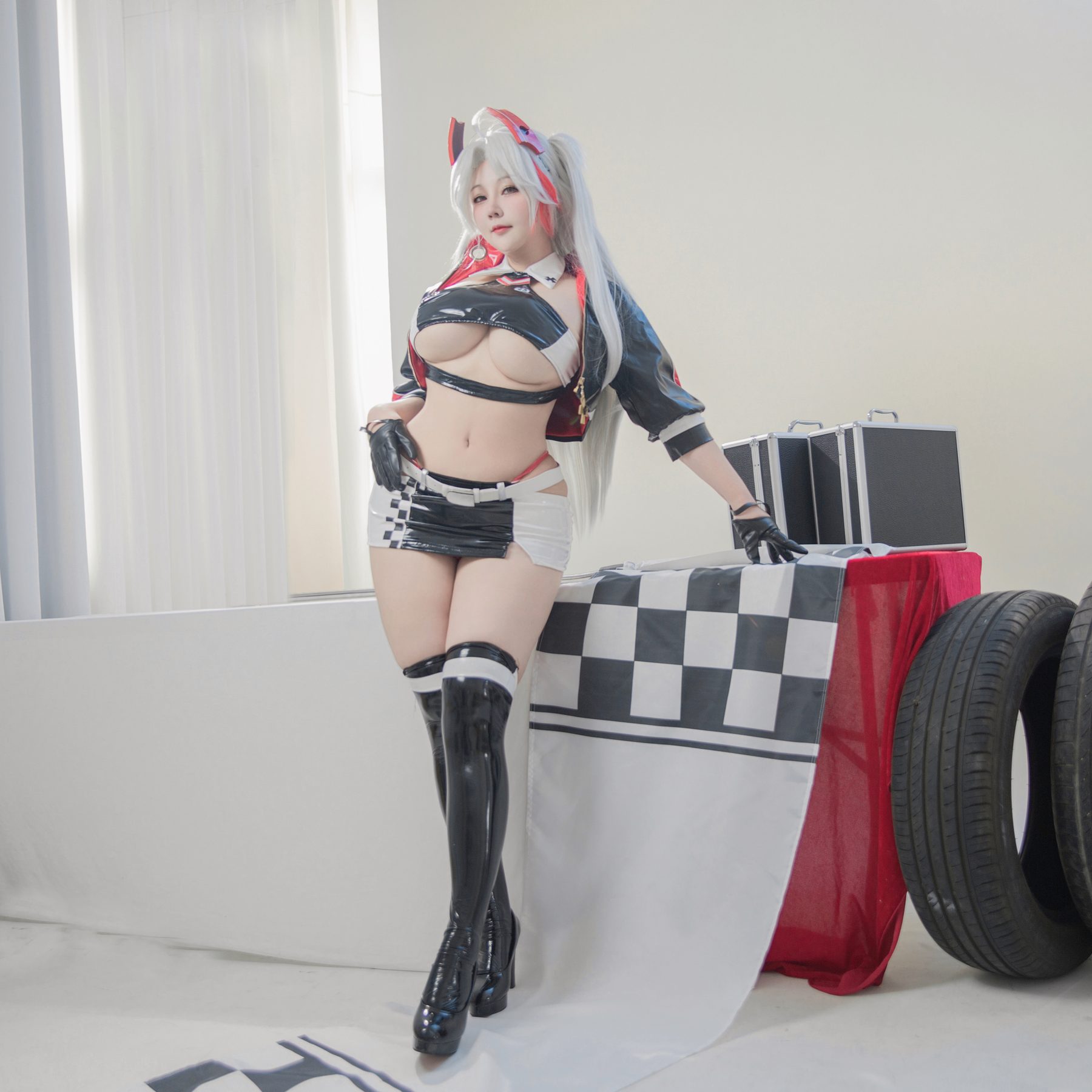KANEKO 咔喵 欧根亲王 赛车服 COS写真