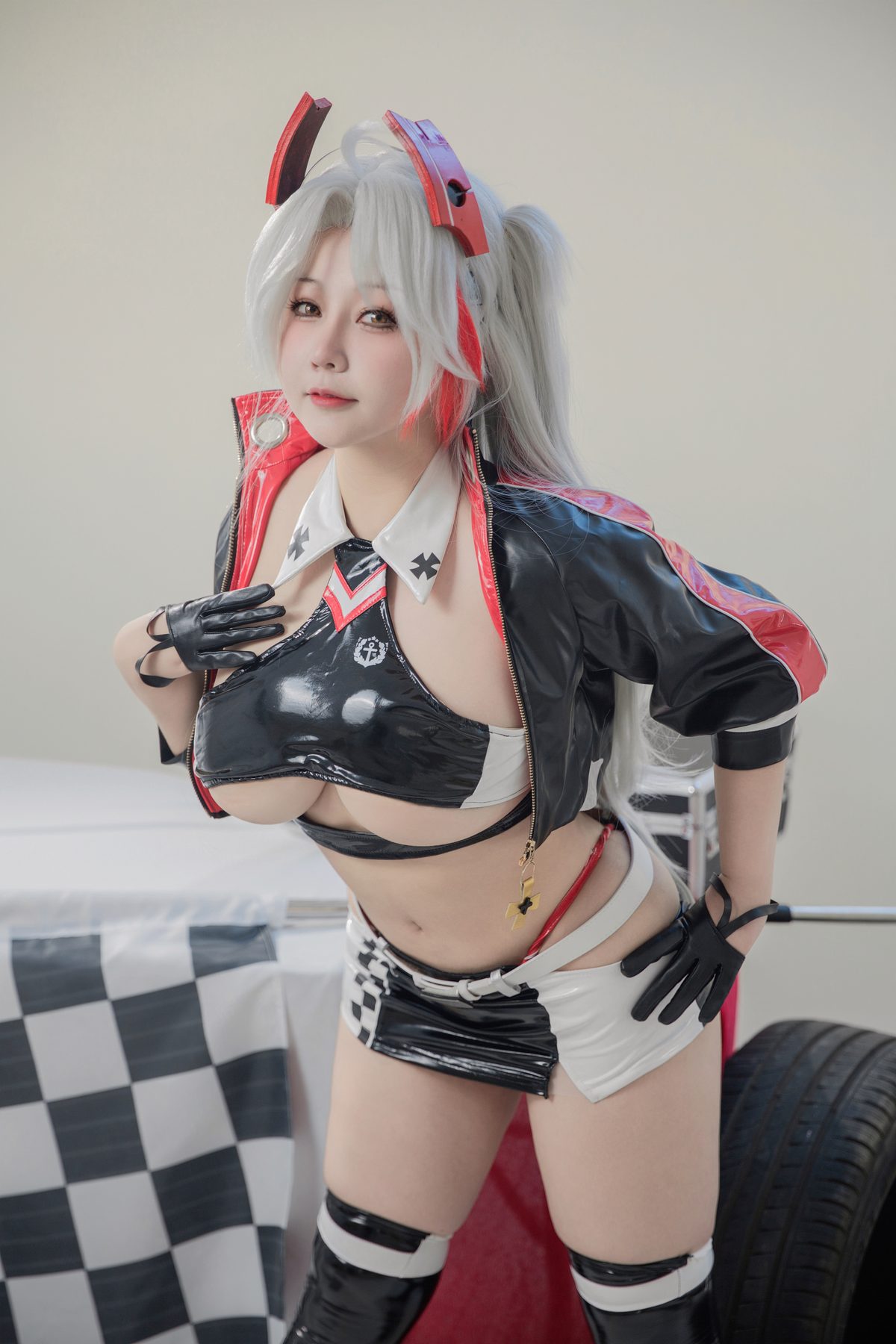 KANEKO 咔喵 欧根亲王 赛车服 COS写真