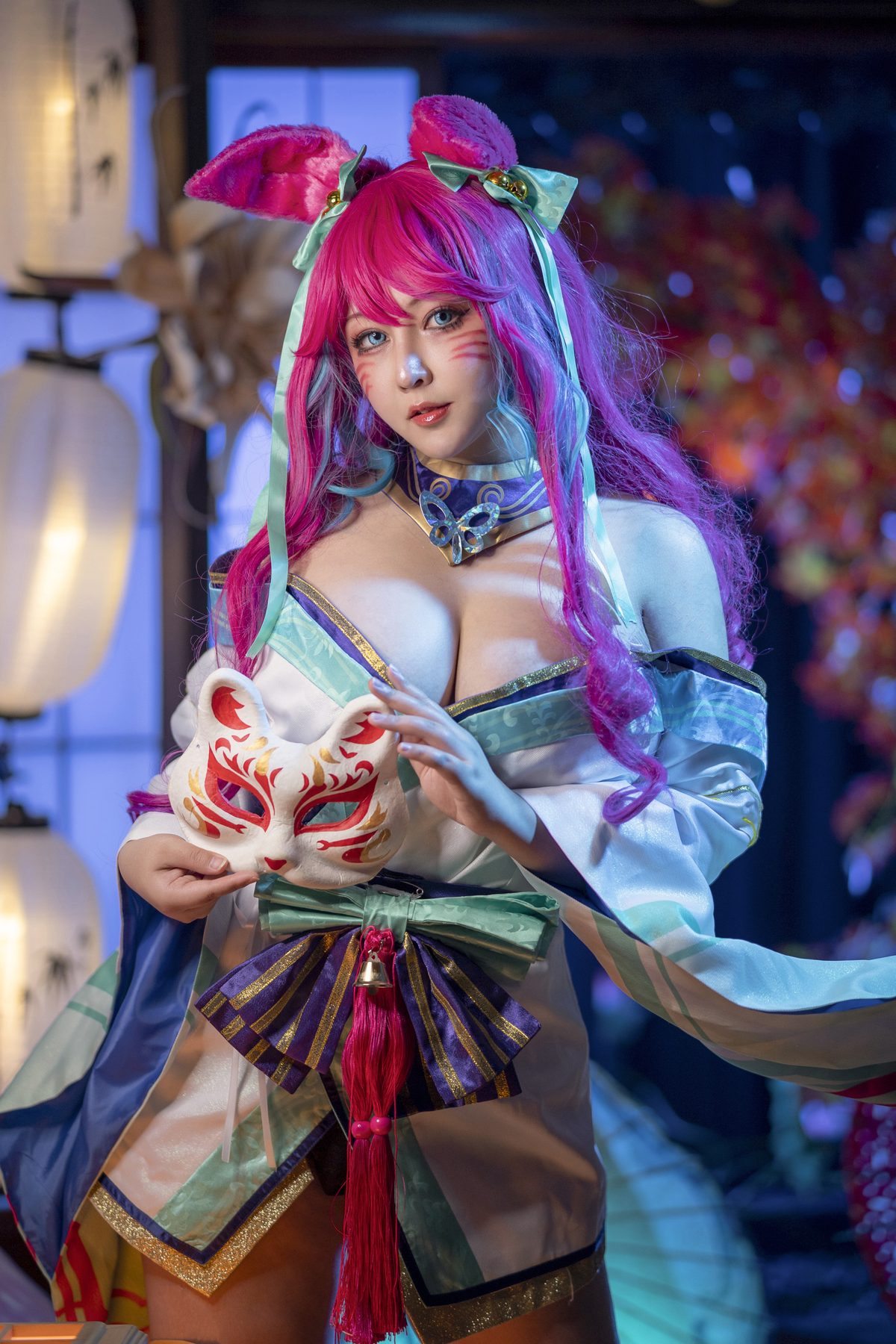 KANEKO咔喵 cosplay写真_英雄联盟灵魂莲华阿狸合集 | KANEKO咔喵 COS灵魂莲华阿狸全套图包 [17P1V-541M]