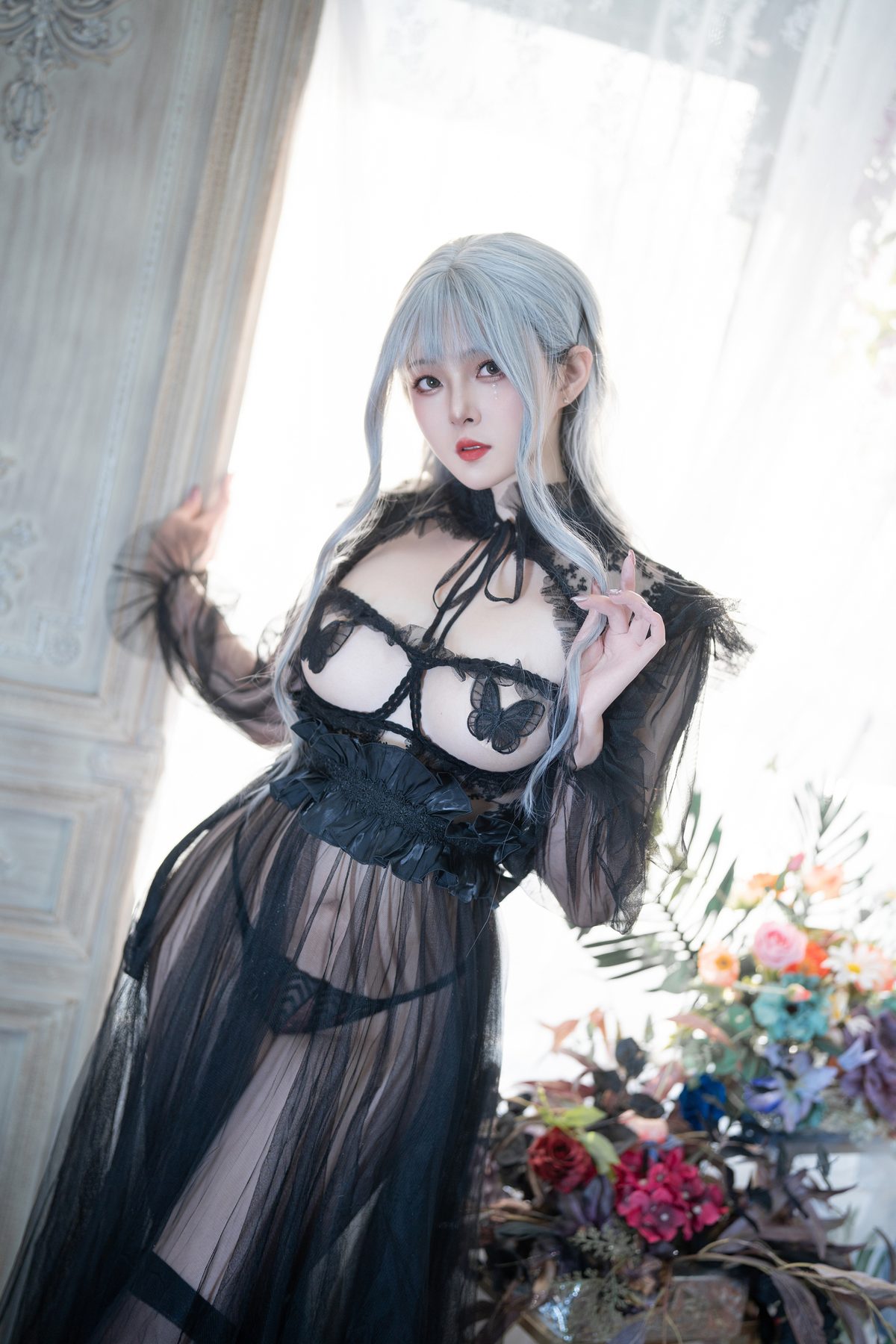 Natsuko夏夏子 Black Butterfly COS写真