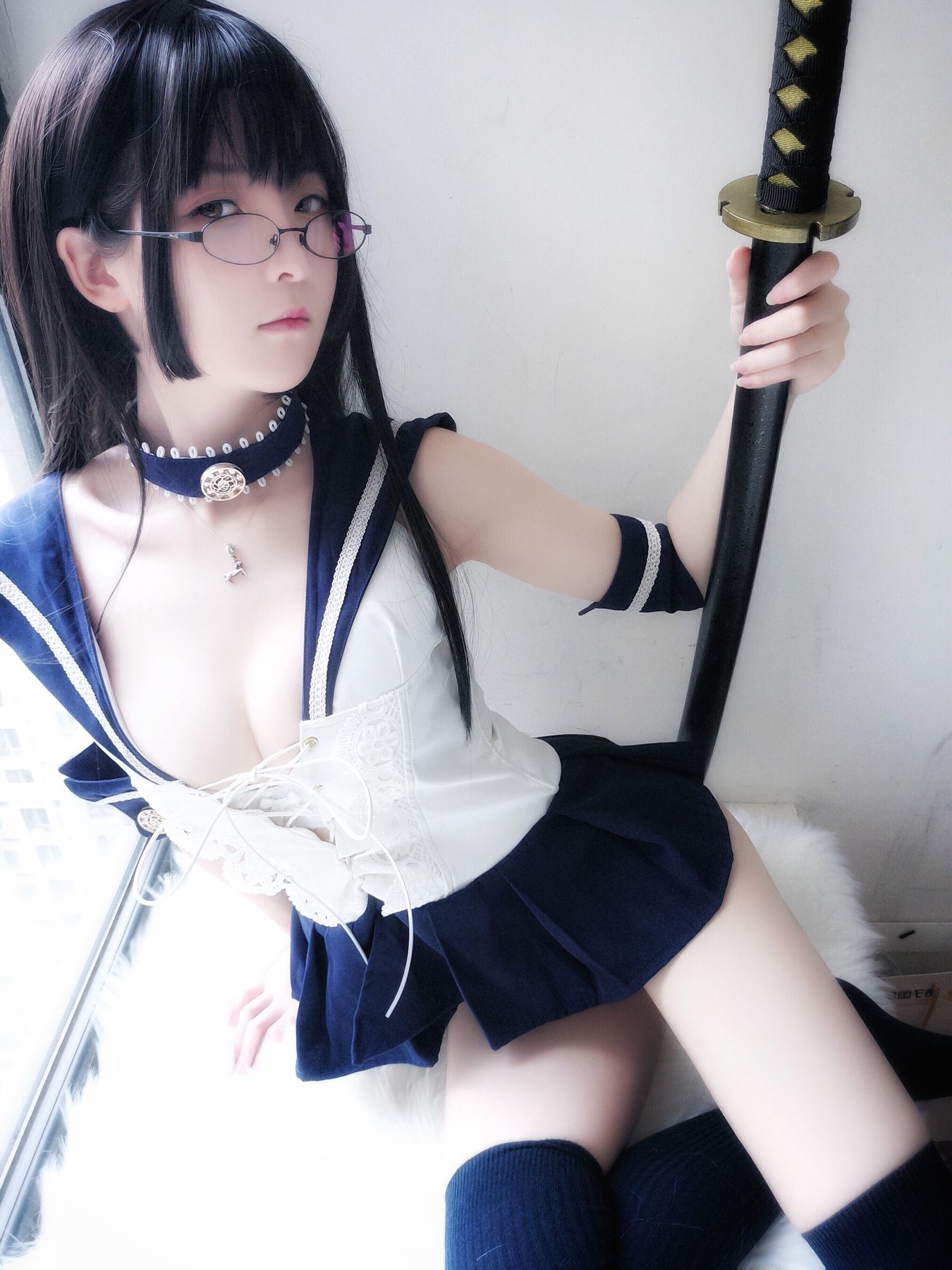 NO.028 武士刀与水手服 COS写真