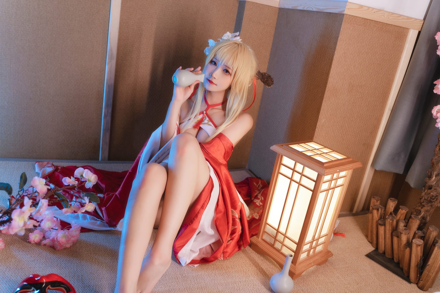 光荣 cosplay写真_凉夜香雪合集 | 光荣 COS凉夜香雪全套图包 [45P6V-498MB]