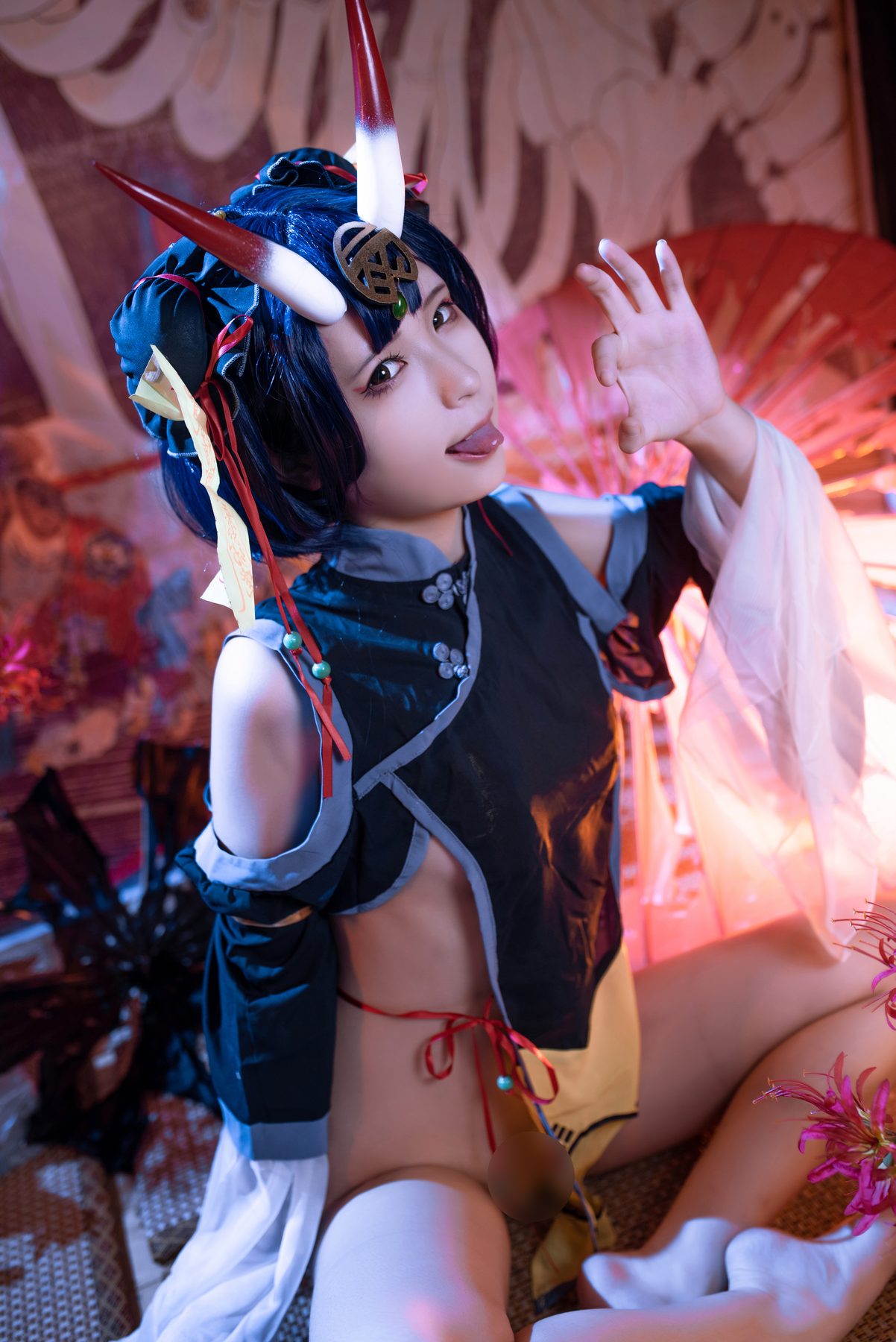 Quan冉有点饿 FGO 酒吞童子同人 小僵尸 COS写真
