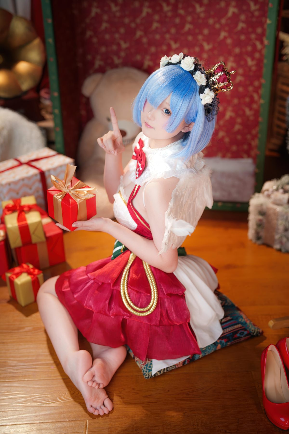 Seele麦麦 cosplay写真_从零开始的异世界生活蕾姆圣诞物语合集 | Seele麦麦 COS蕾姆圣诞物语全套图包 [63P-259MB]