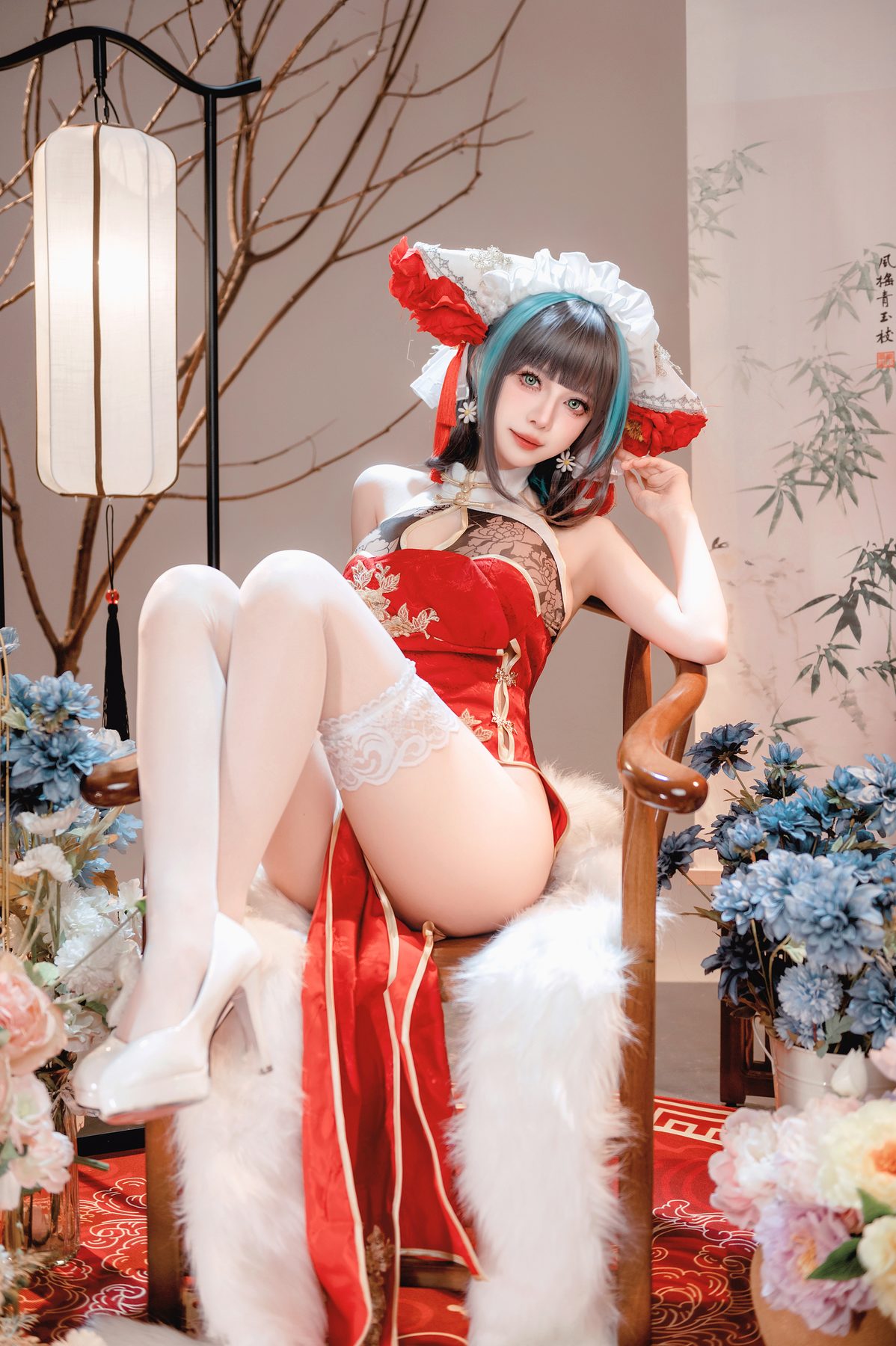 Shika小鹿鹿 碧蓝航线 新年柴郡 COS写真